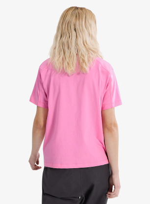 Ženska penjačka majica Arcteryx Kragg Cotton Little Bird Crew SS - pineberry