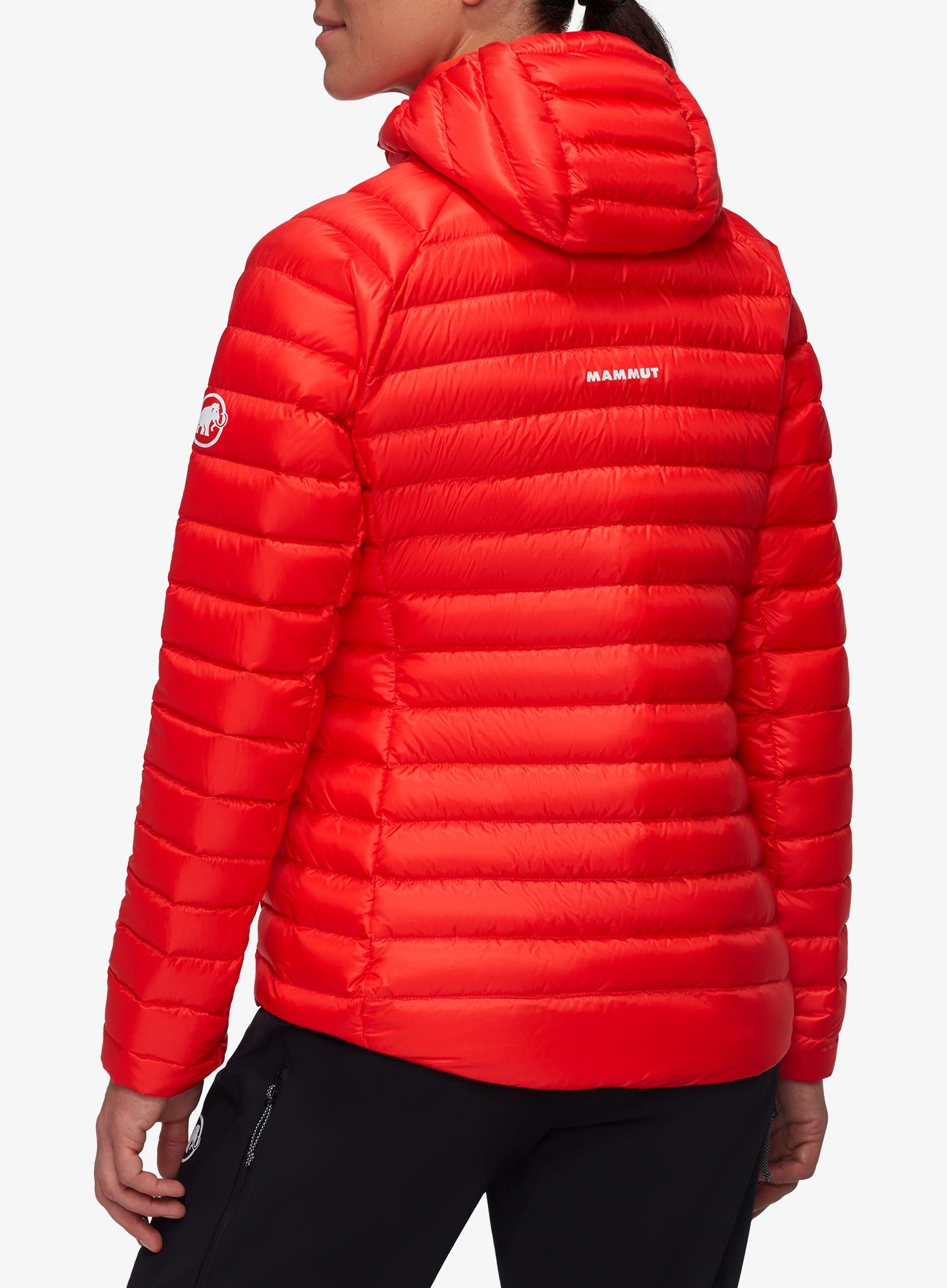 Ženska perjana jakna Mammut Broad Peak IN Hooded Jacket - mammut red/red