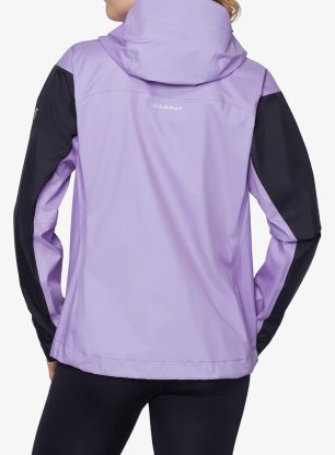 Ženska jakna za planine Mammut Taiss Light HS Hooded Jacket - lavandin/black