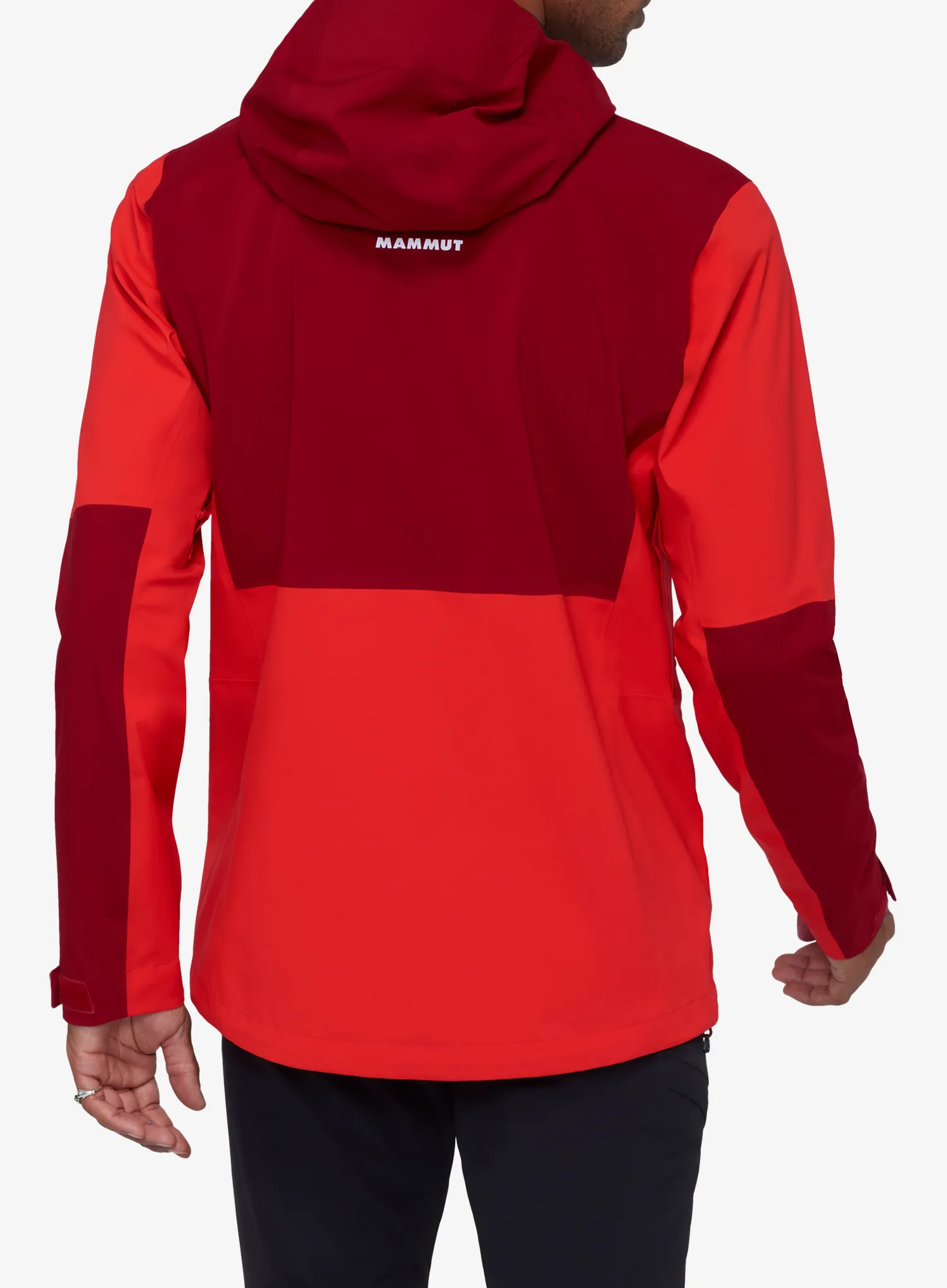 Kišna jakna Mammut Linard Guide HS Hooded Jacket - mammut red/dark red