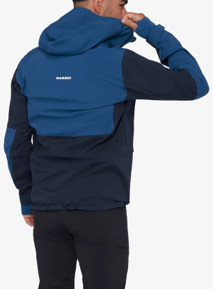 Kišna jakna Mammut Linard Guide HS Hooded Jacket - marine/tschiel