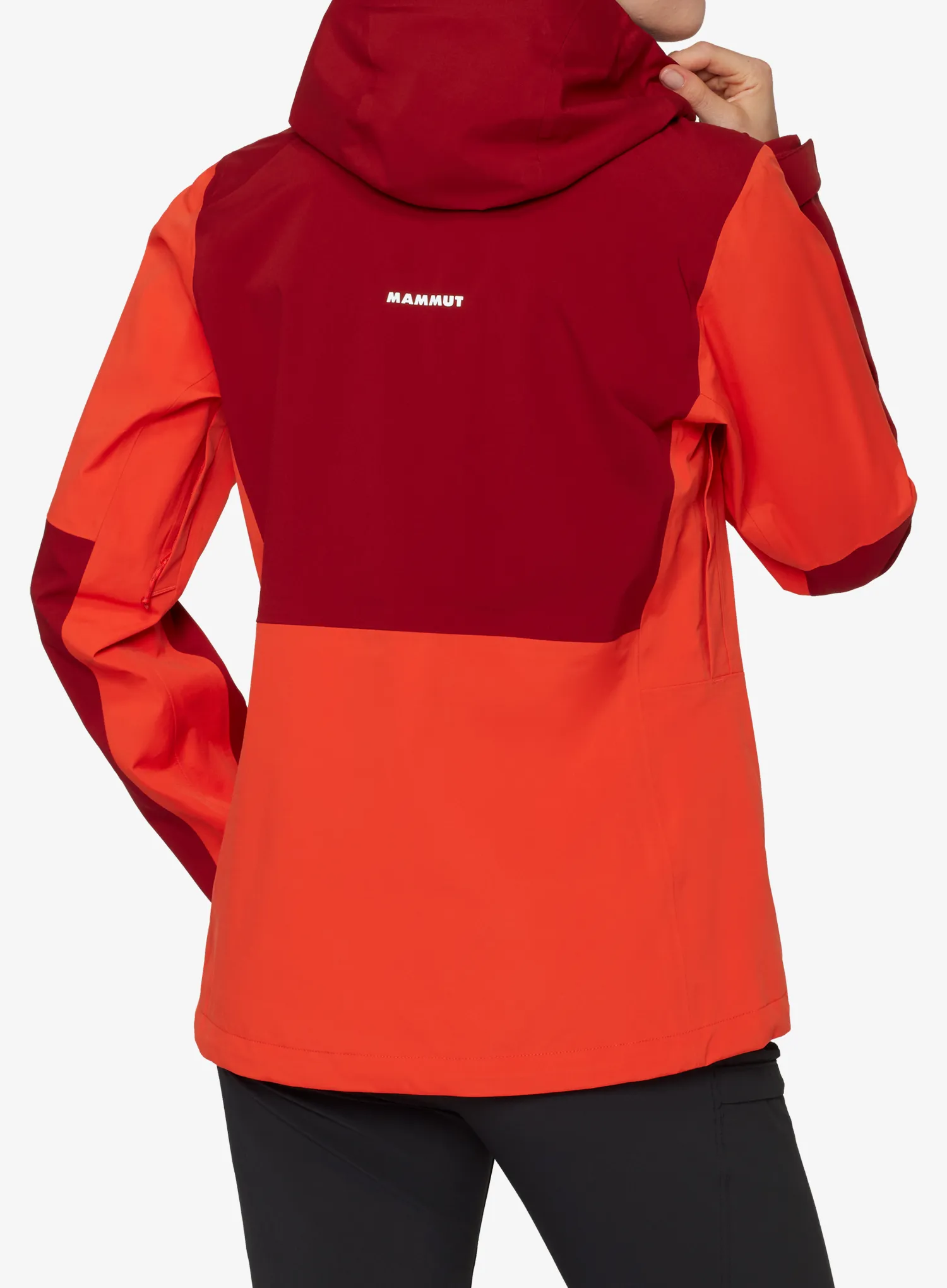 Ženska jakna Mammut Linard Guide HS Hooded Jacket - mammut red/dark red
