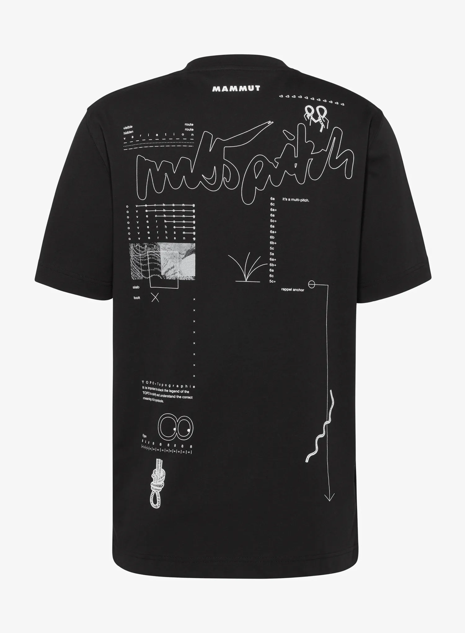 Penjačka majica Mammut Mammut Base T-Shirt Multi-Pitch - black