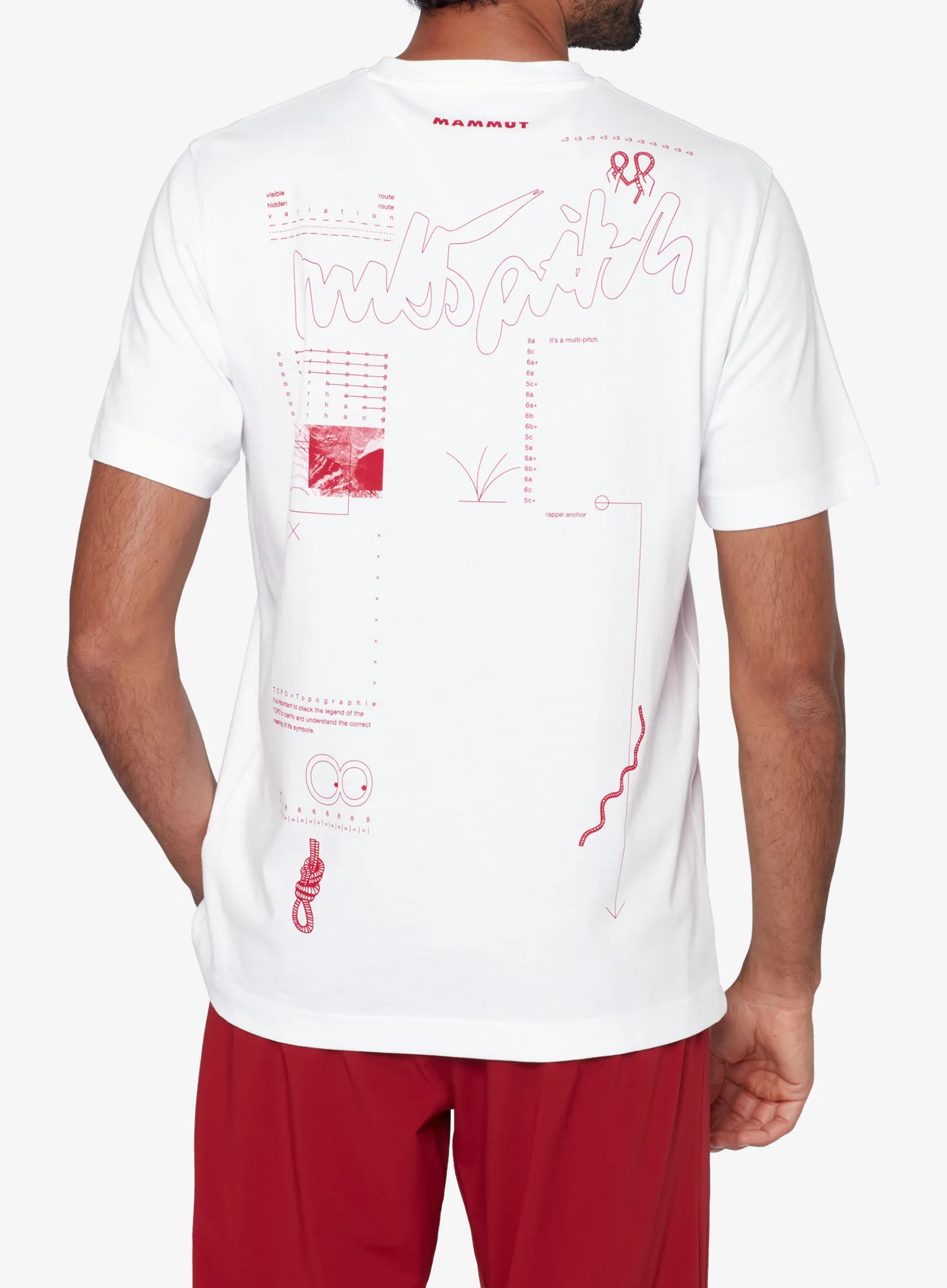 Penjačka majica Mammut Mammut Base T-Shirt Multi-Pitch - white