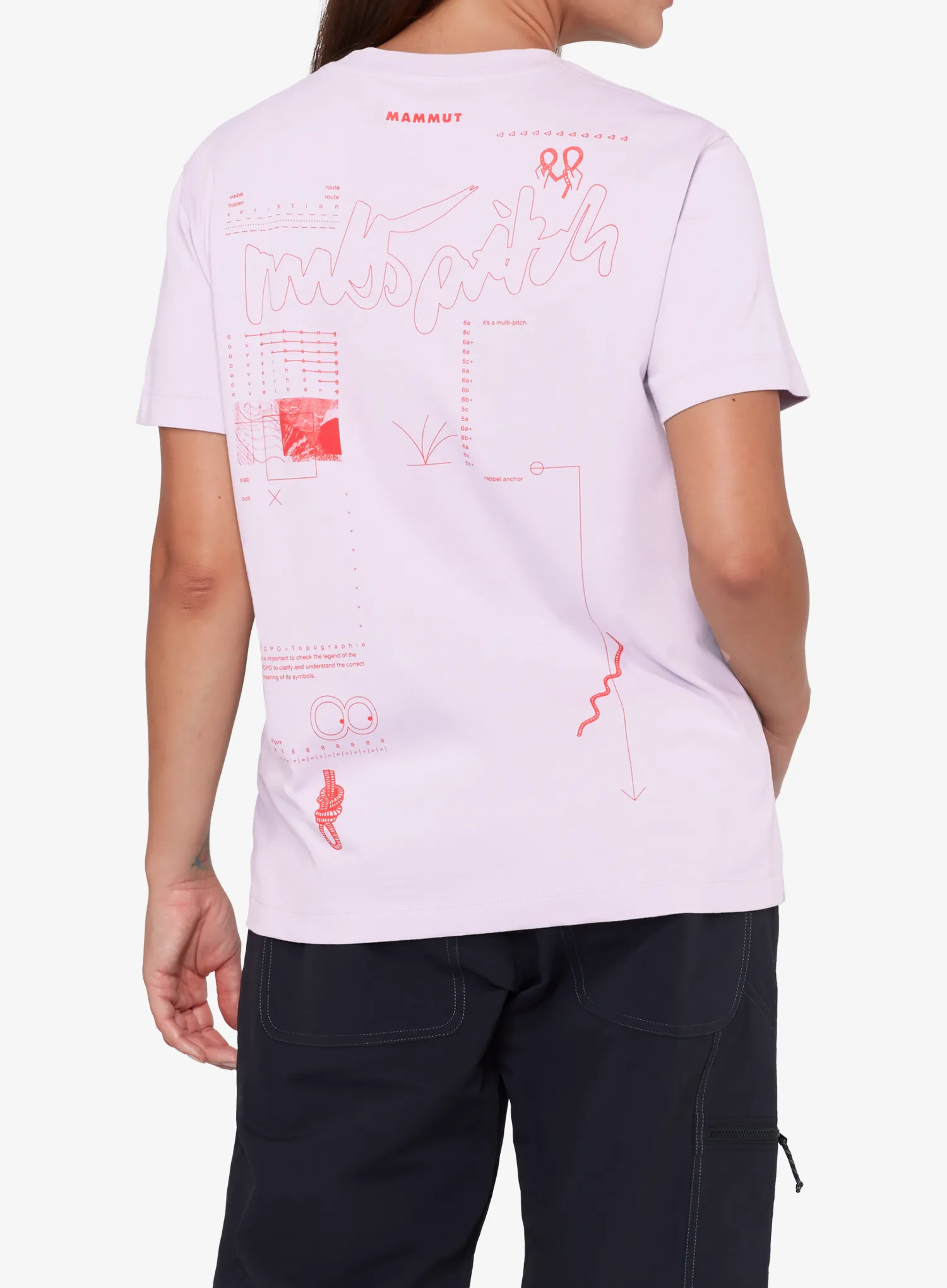 Ženska penjačka majica Mammut Mammut Base T-Shirt Multi-Pitch - alpine calamint