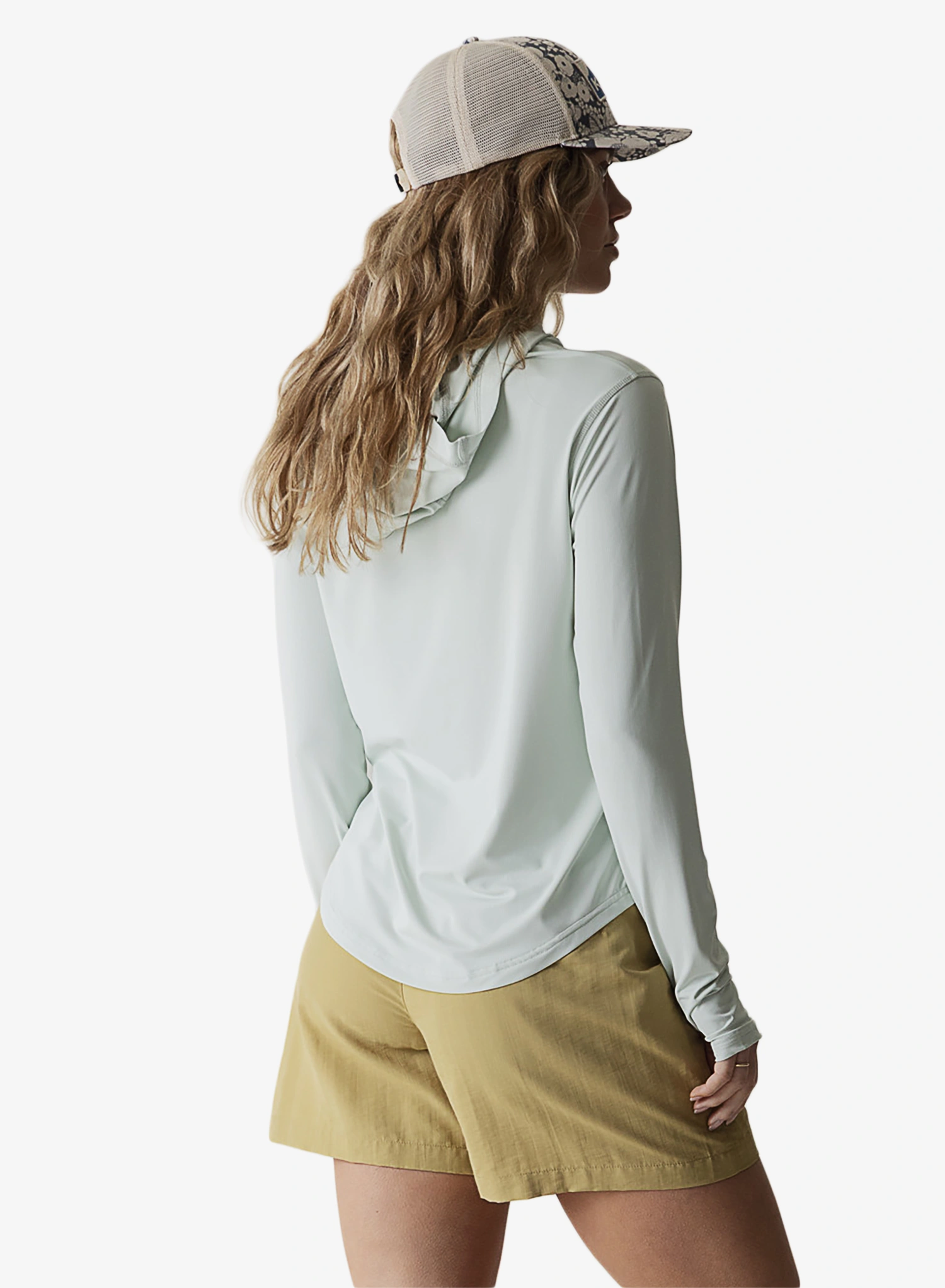 Dukserica s kapuljačom ženska Kavu Sunlite Hoodie - sky mint
