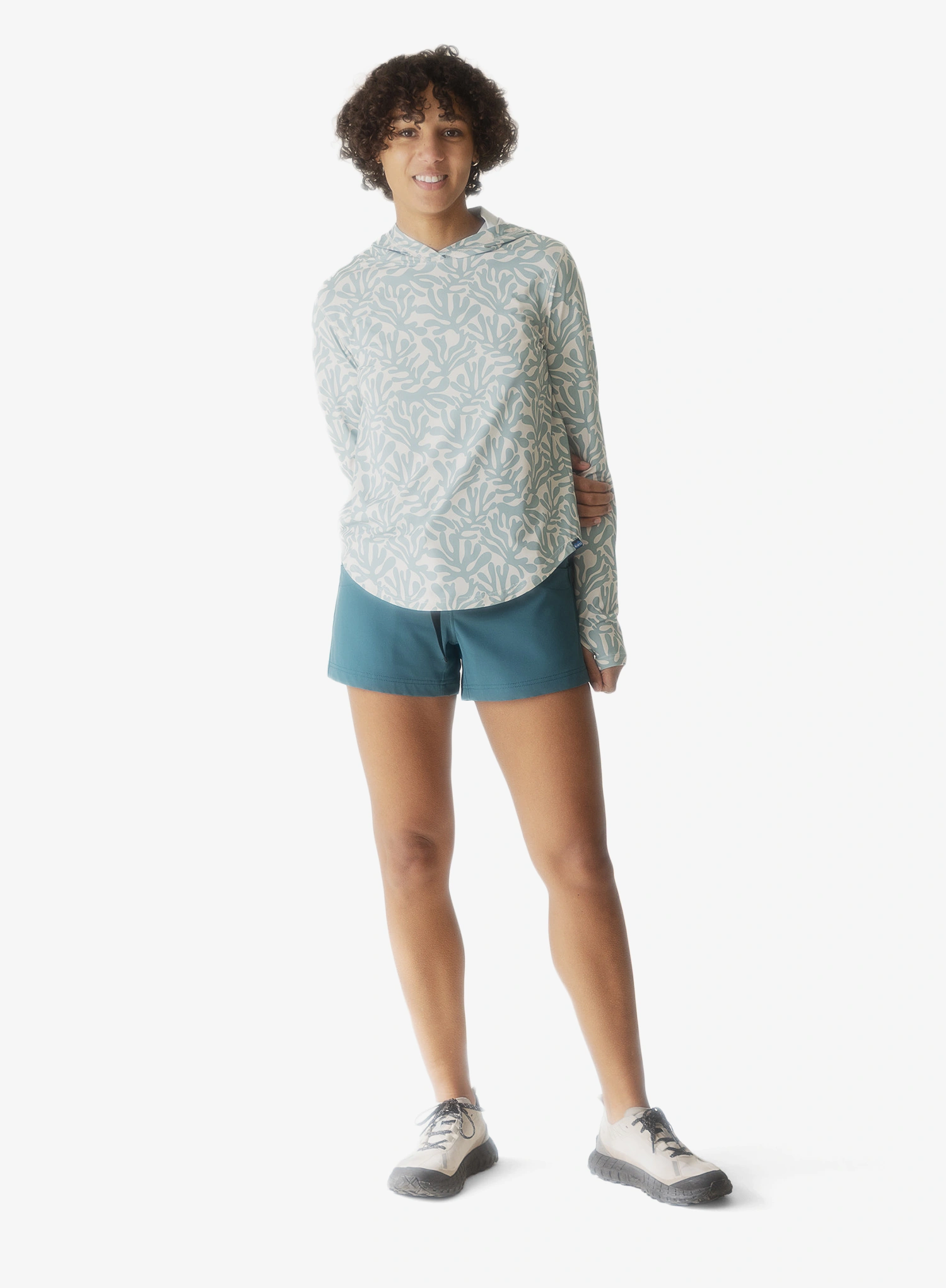 Dukserica s kapuljačom ženska Kavu Sunlite Hoodie - mystic garden