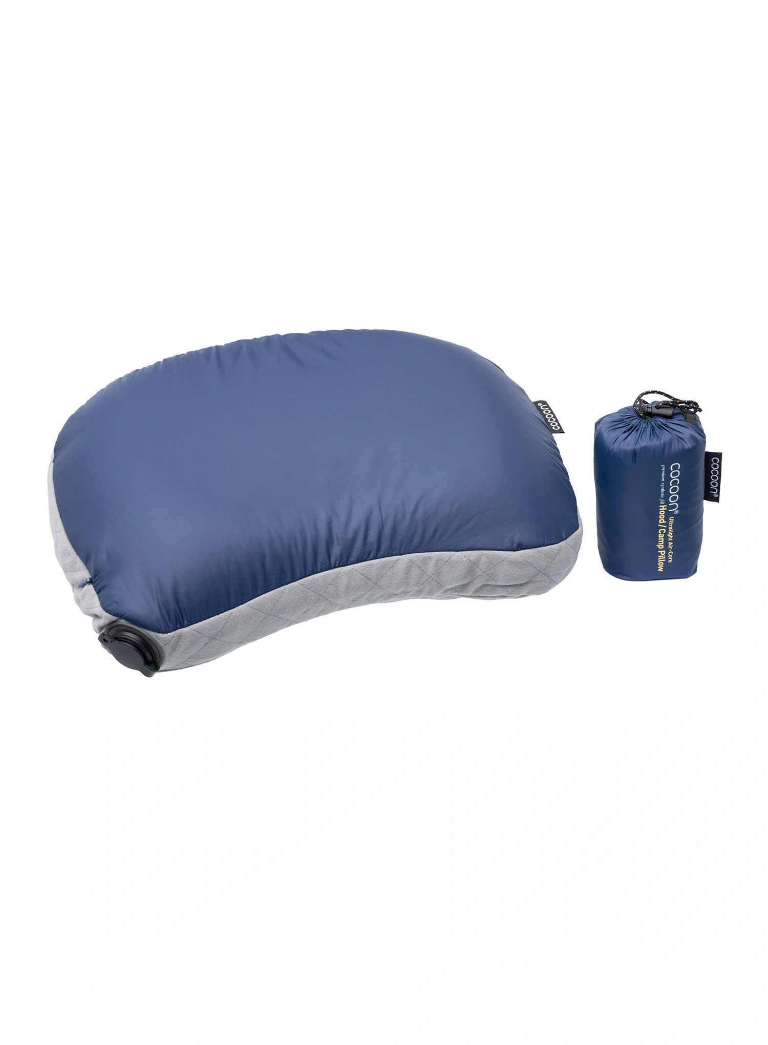 Putni jastuk Cocoon Air-Core Hood/Camp Pillow - dark indigo/grey
