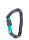 Karabiner za penjanje SKYLOTEC Lime SG - anthracite/aquamarine