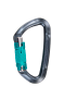 Karabiner za penjanje SKYLOTEC Lime WG - anthracite/aquamarine