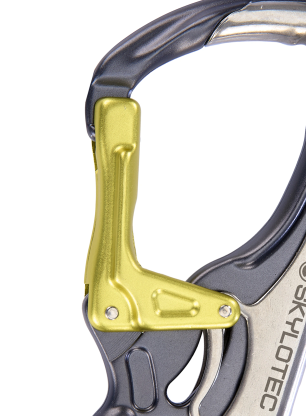 Karabiner via ferrata SKYLOTEC K-Advance Shell - anthracite/mustard