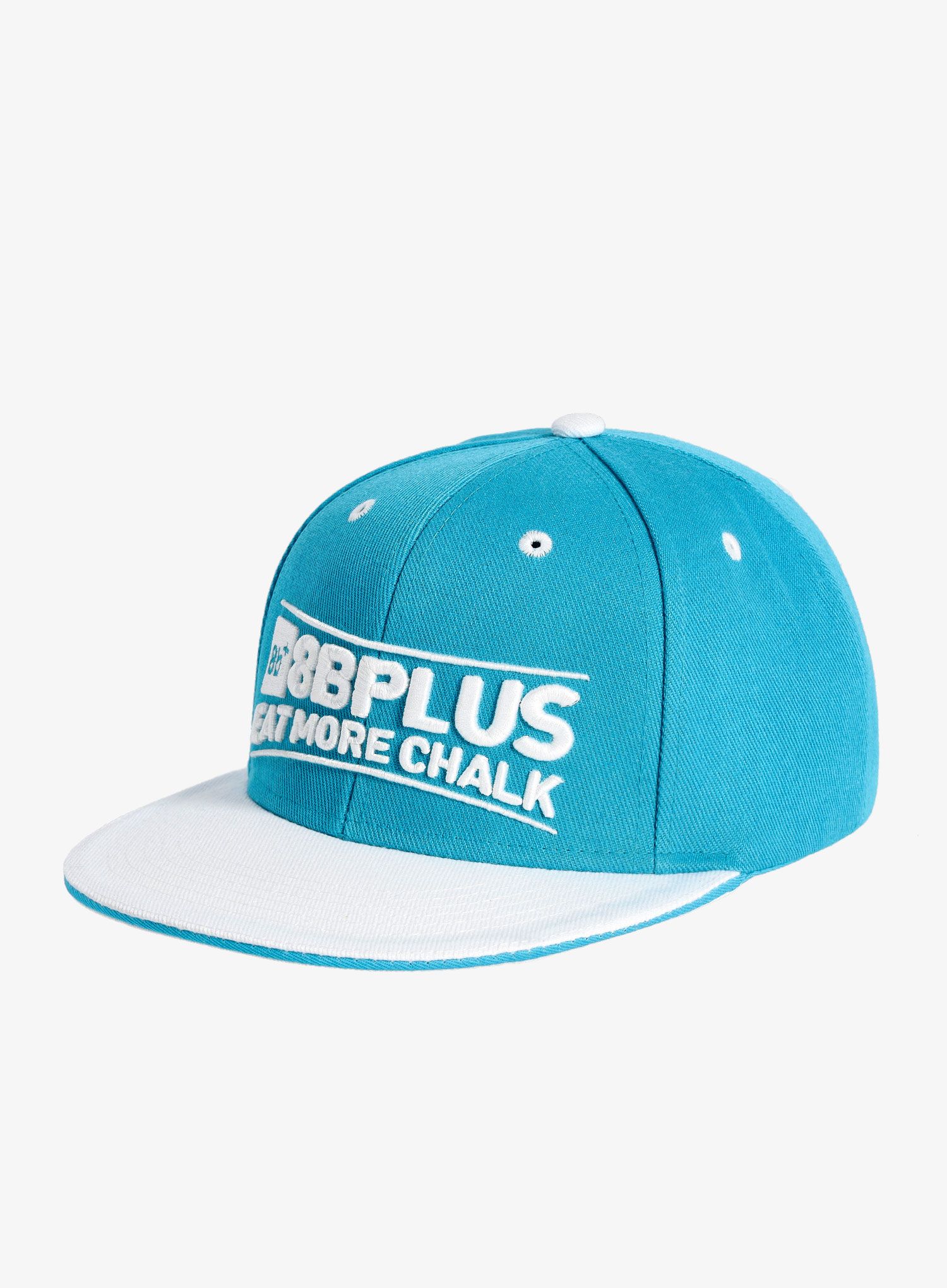 Kačket 8B+ Snapback Cap Eat More Chalk - blue/white