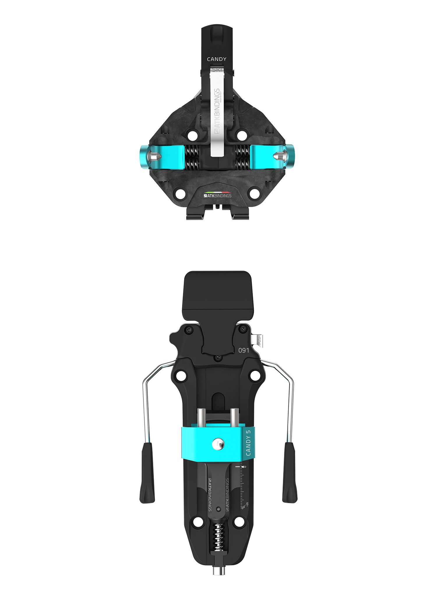 Vezovi za turno skijanje ATK Candy 5 - black
