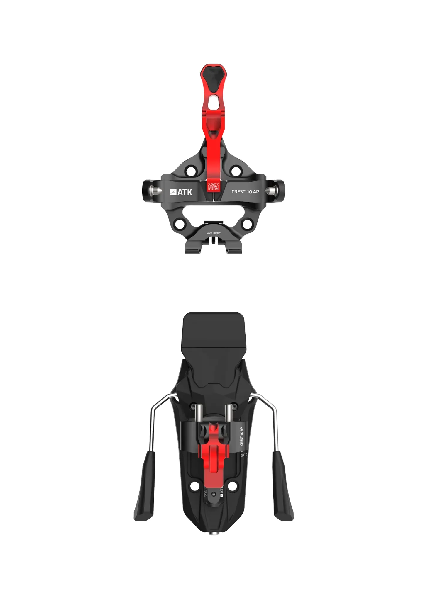 Vezovi za turno skijanje ATK Crest 10 - red/red