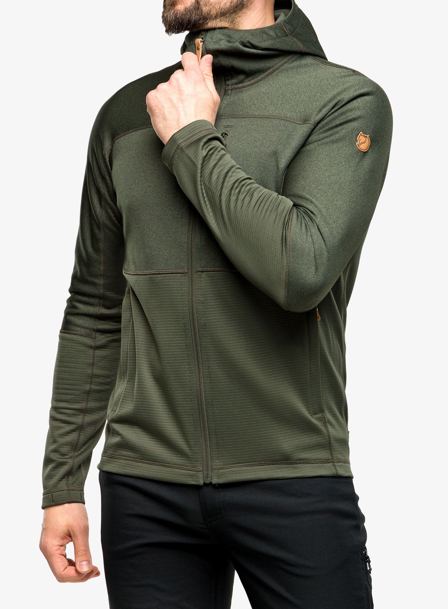 Dukserica Fjallraven Abisko Trail Fleece - deep forest