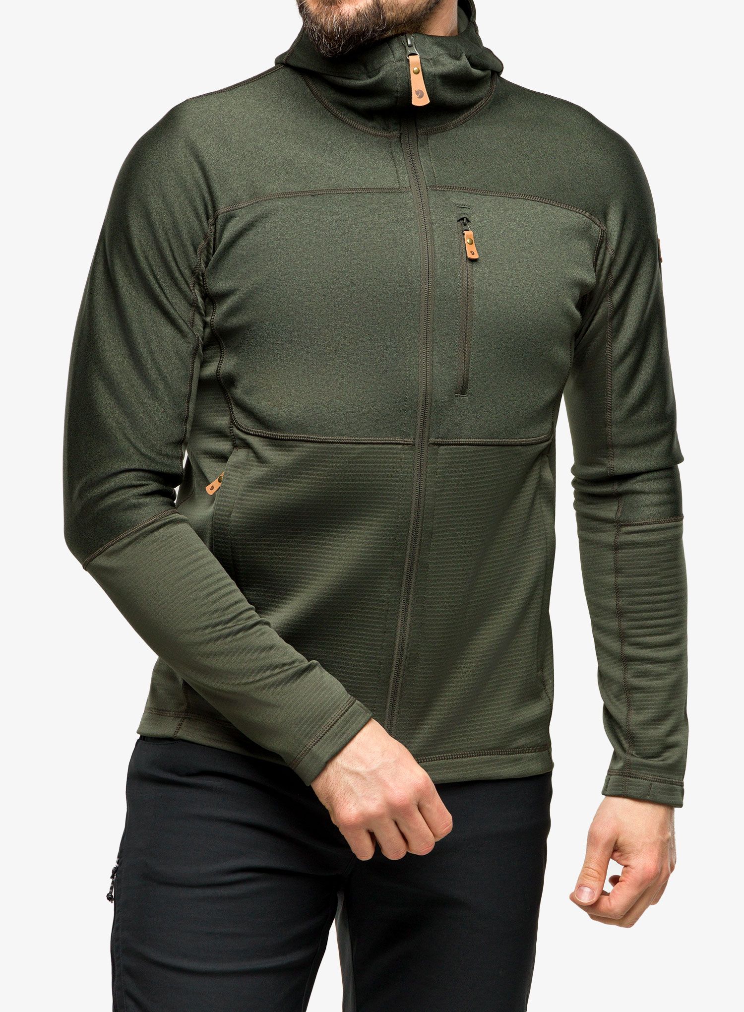 Dukserica Fjallraven Abisko Trail Fleece - deep forest