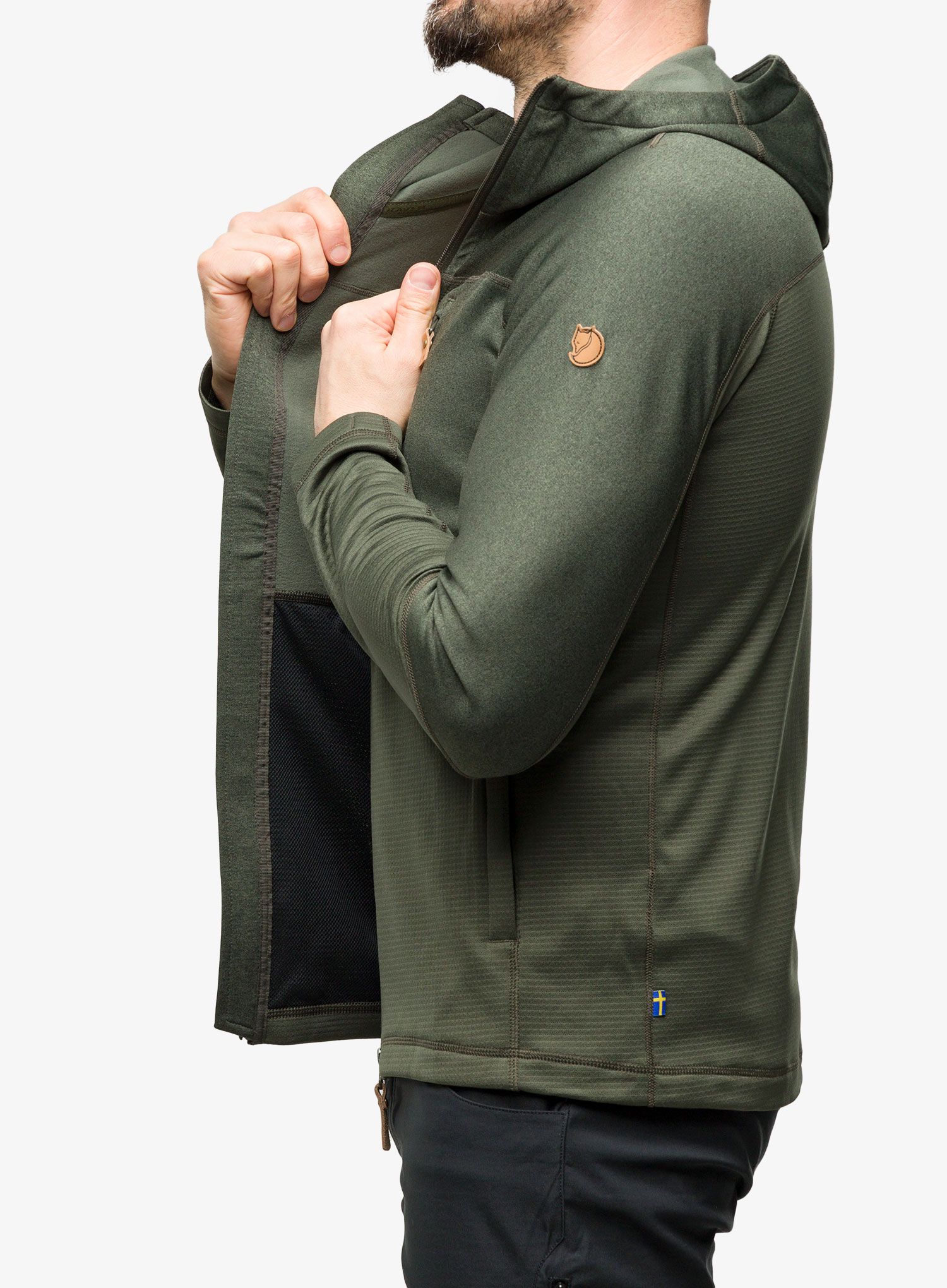 Dukserica Fjallraven Abisko Trail Fleece - deep forest