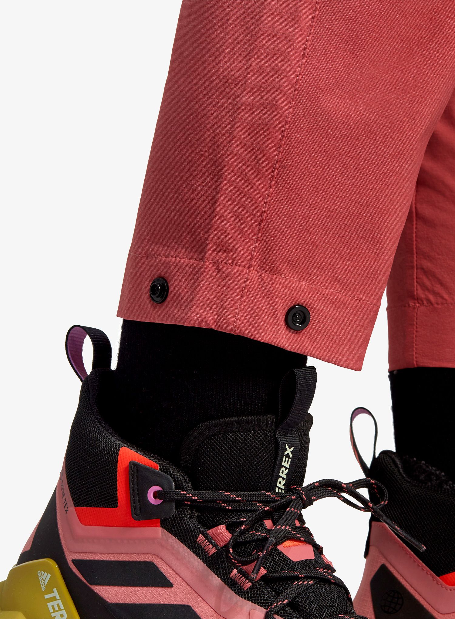 Ženske planinarske hlače adidas TERREX Liteflex Hiking Tracksuit Bottoms - wonder red