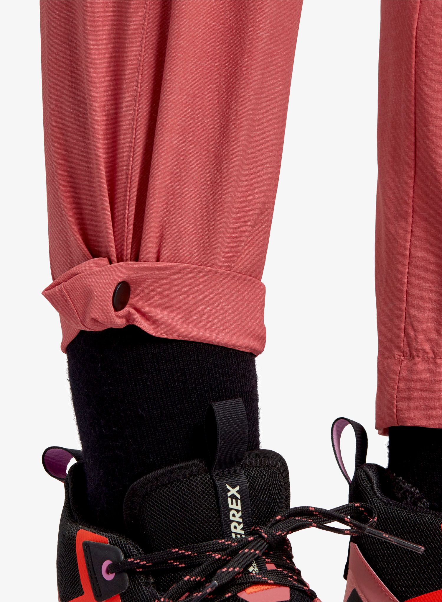 Ženske planinarske hlače adidas TERREX Liteflex Hiking Tracksuit Bottoms - wonder red