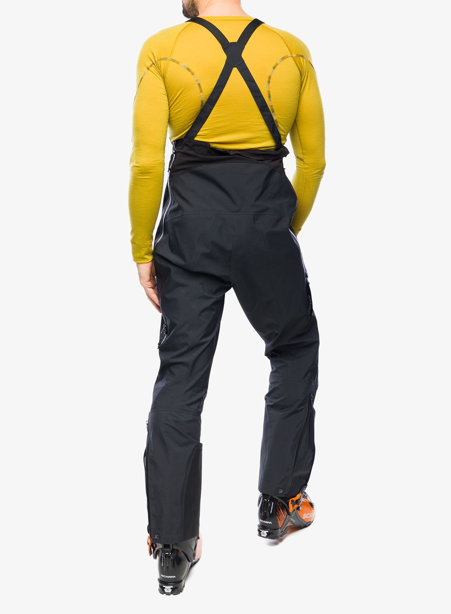 Hlače za turno skijanje Arcteryx Alpha SV Bib - blk