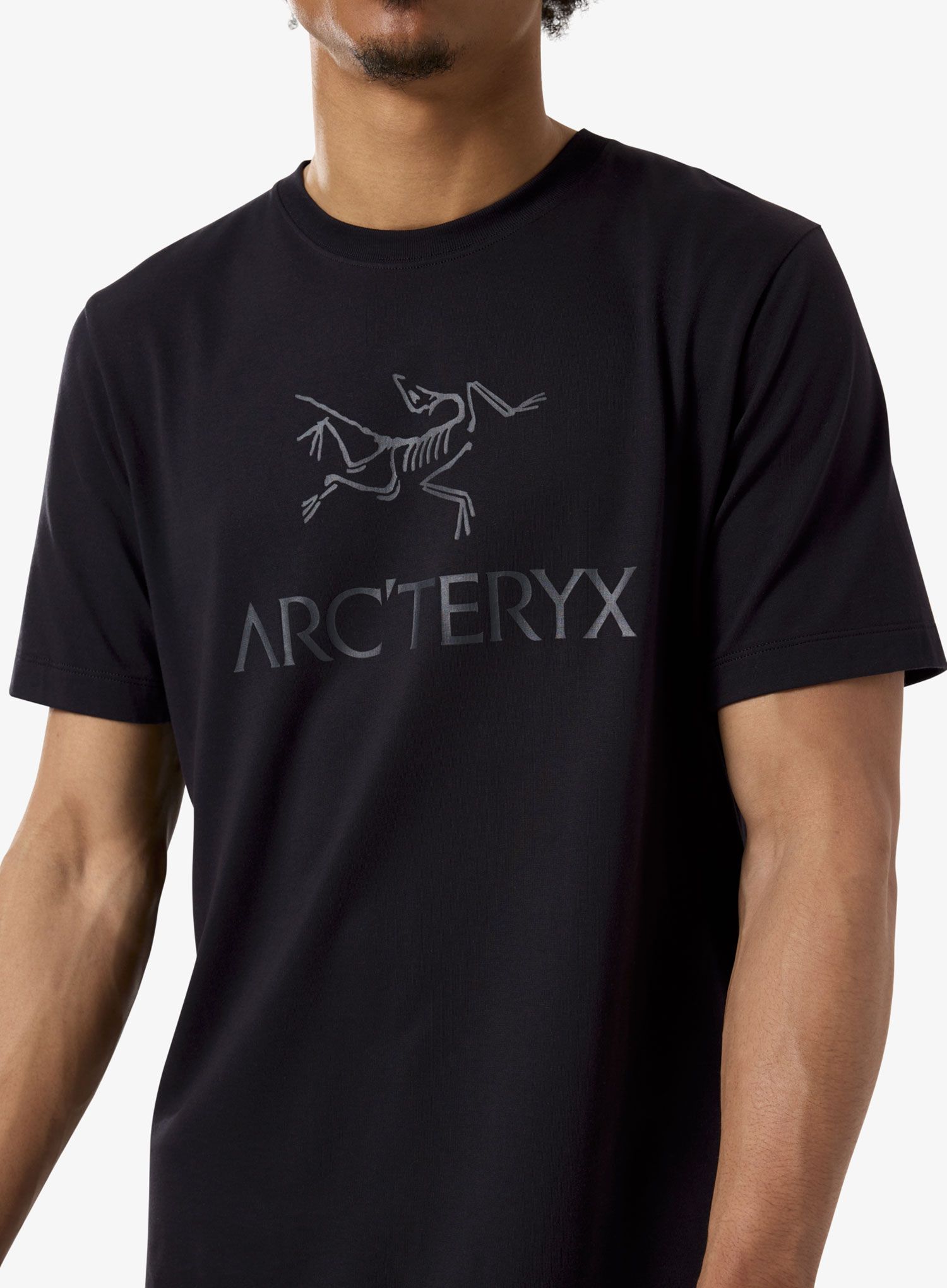 Majica s tiskom Arcteryx ArcWord Logo Shirt SS - black