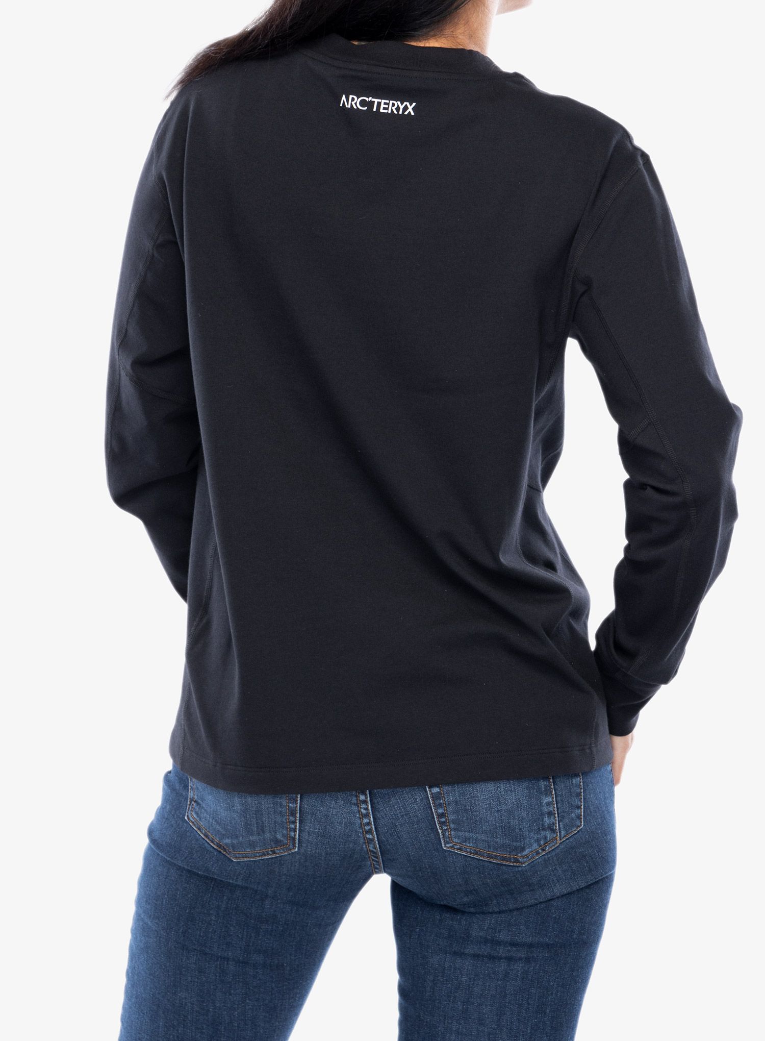 Ženski longsleeve Arcteryx Archaeopteryx Logo LS - black
