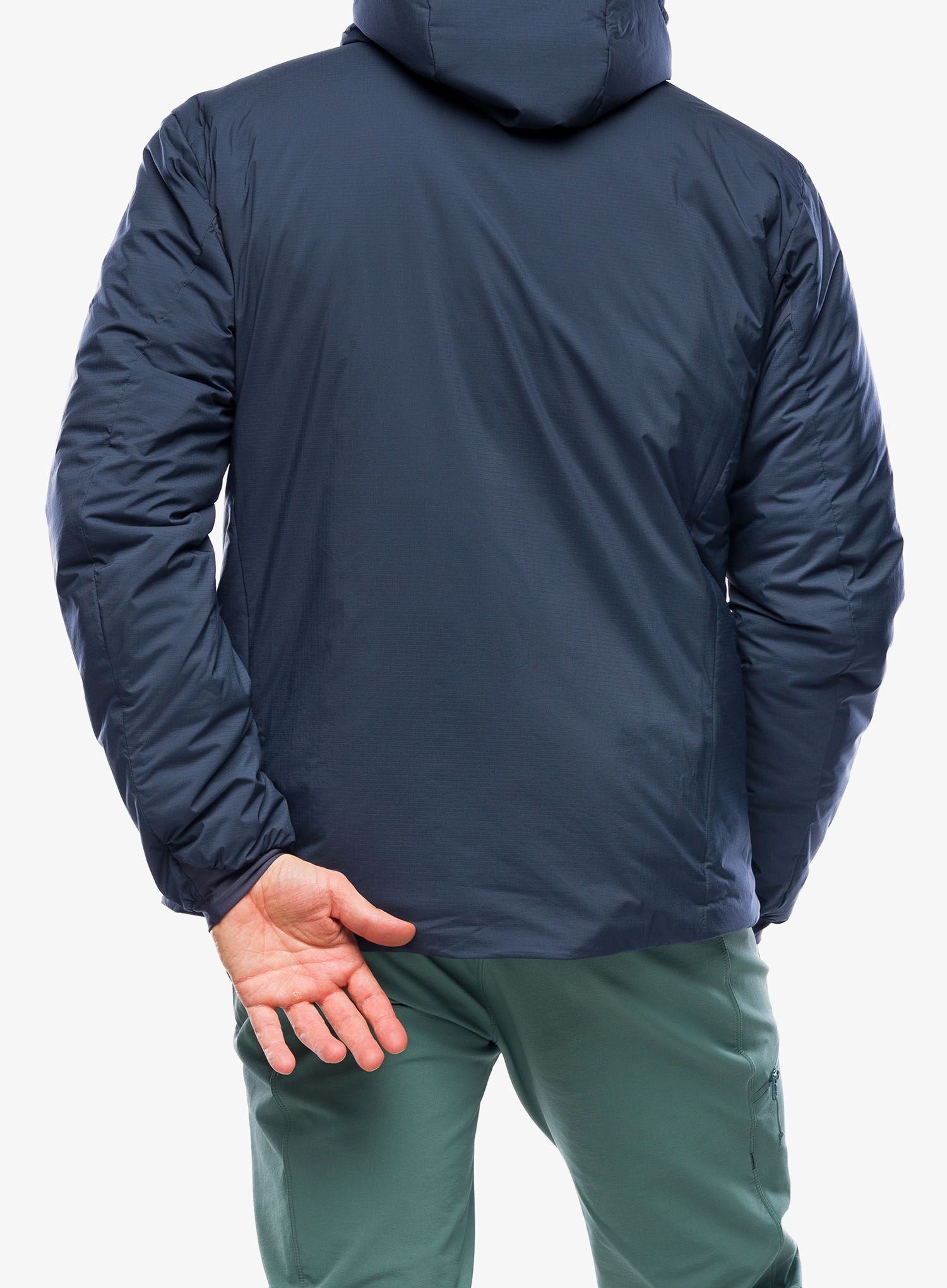 Jakna s postavom Arcteryx Atom Heavyweight Hoody - black sapphire