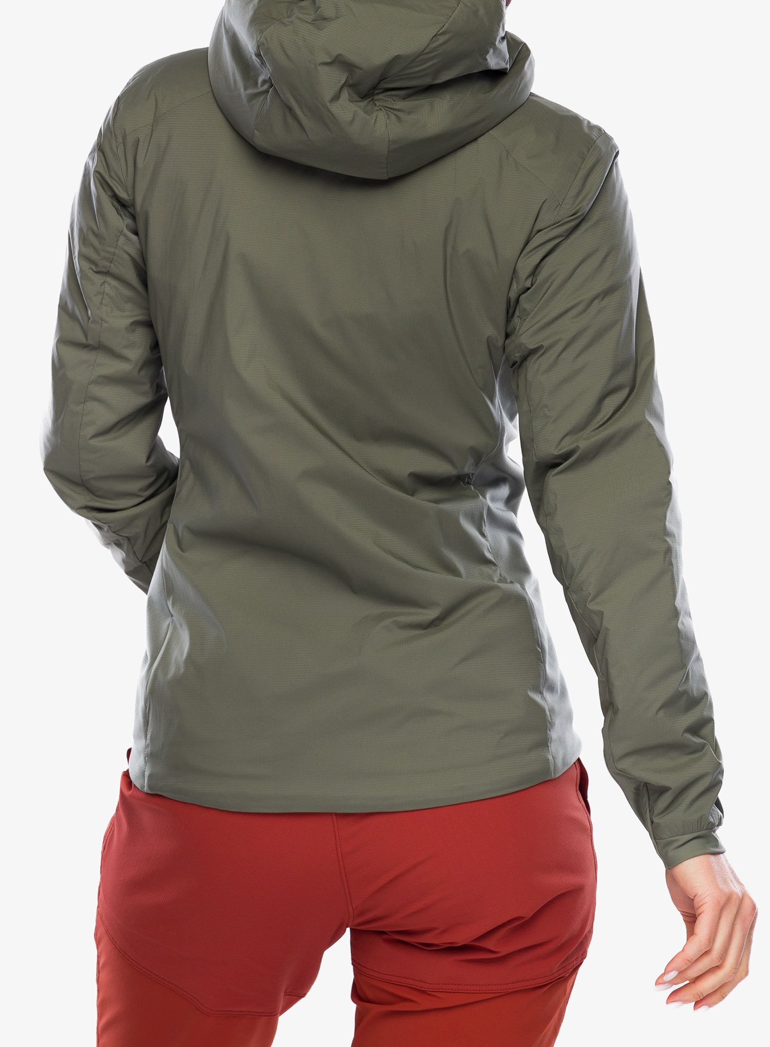 Jakna s postavom ženska Arcteryx Atom Hoody - forage II