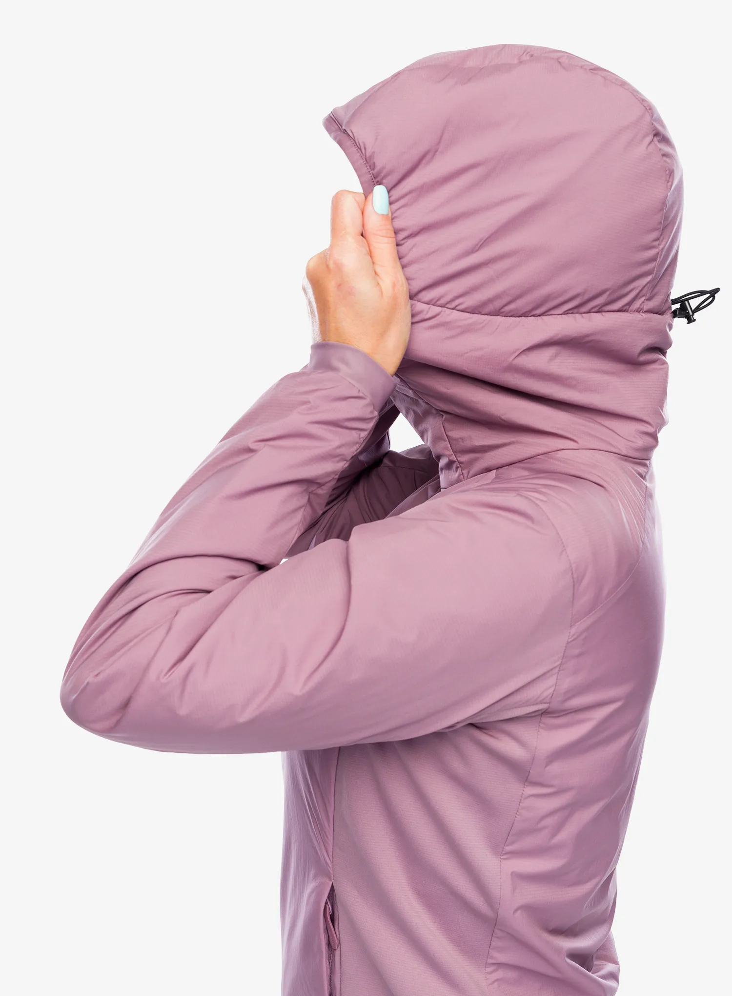 Jakna s postavom ženska Arcteryx Atom Hoody - interstellar