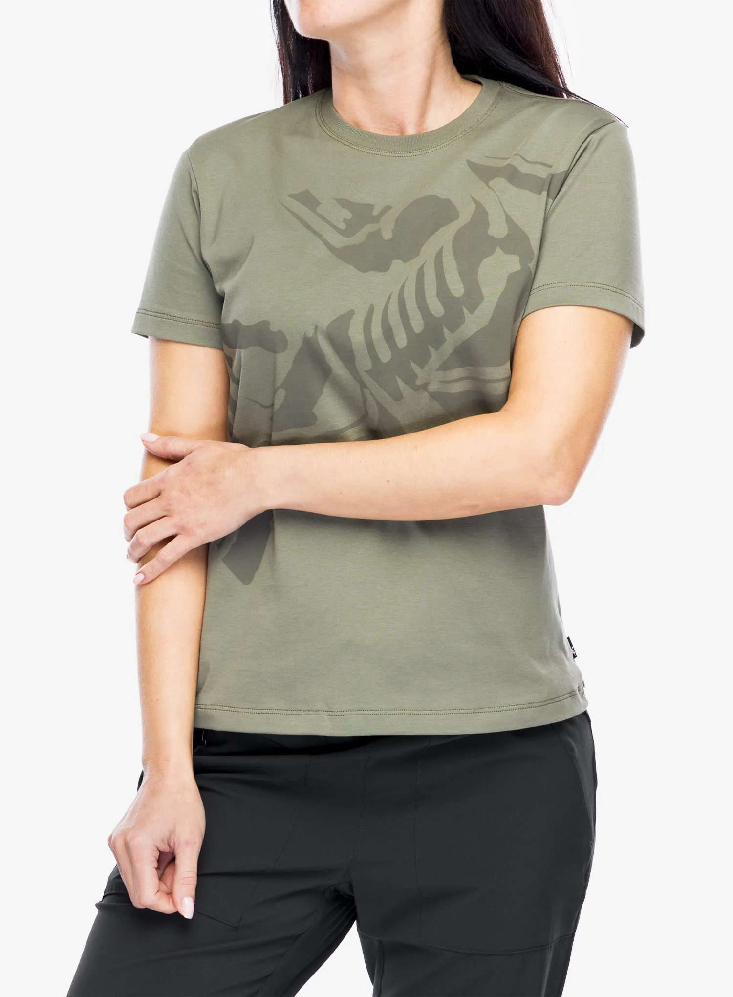 Ženska pamučna majica Arcteryx Bird Cotton T-Shirt - forage
