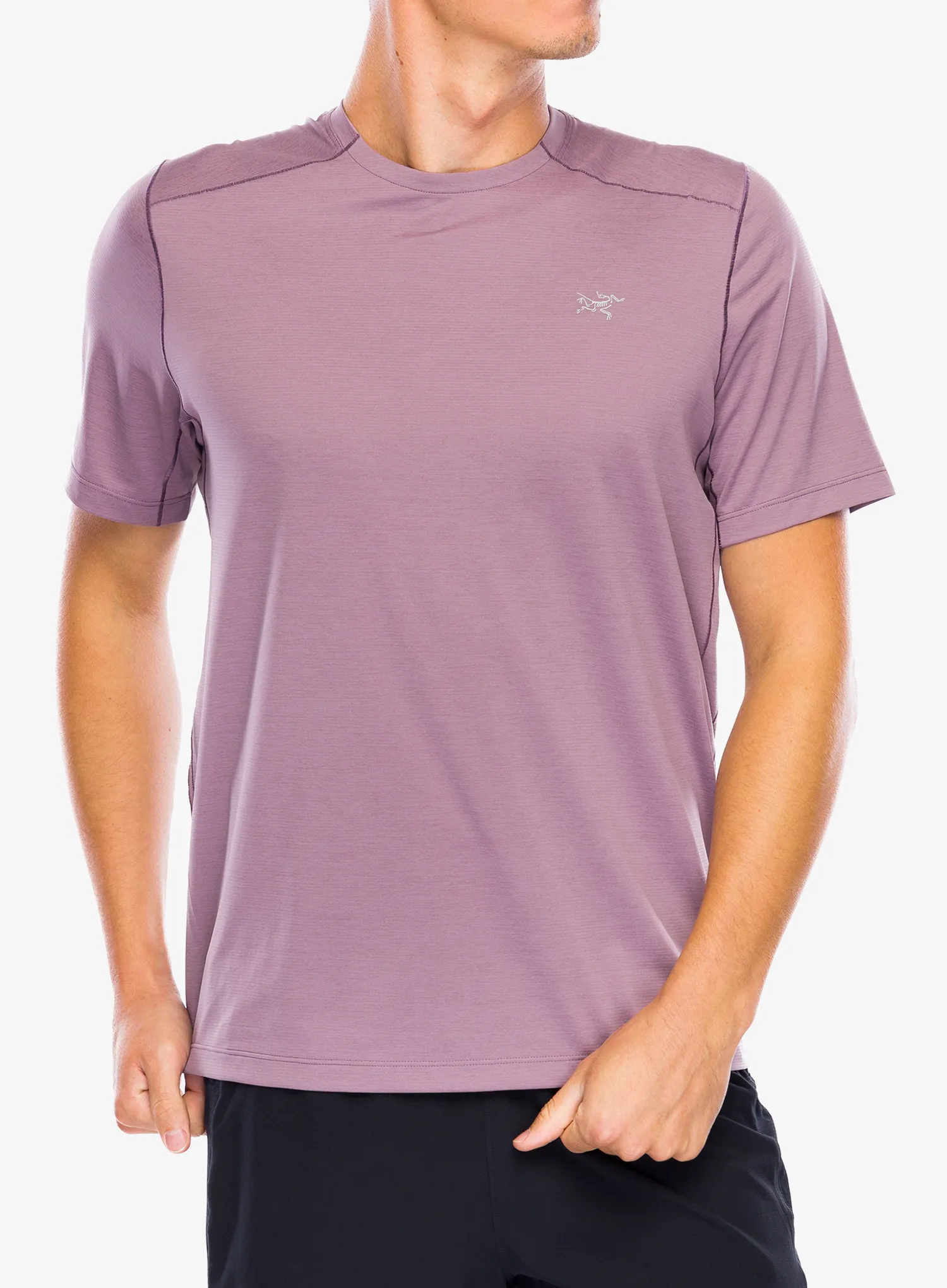 Majica za trčanje Arcteryx Cormac Crew SS - interstellar heather