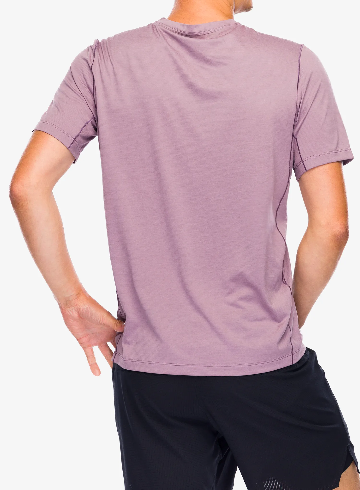 Majica za trčanje Arcteryx Cormac Crew SS - interstellar heather