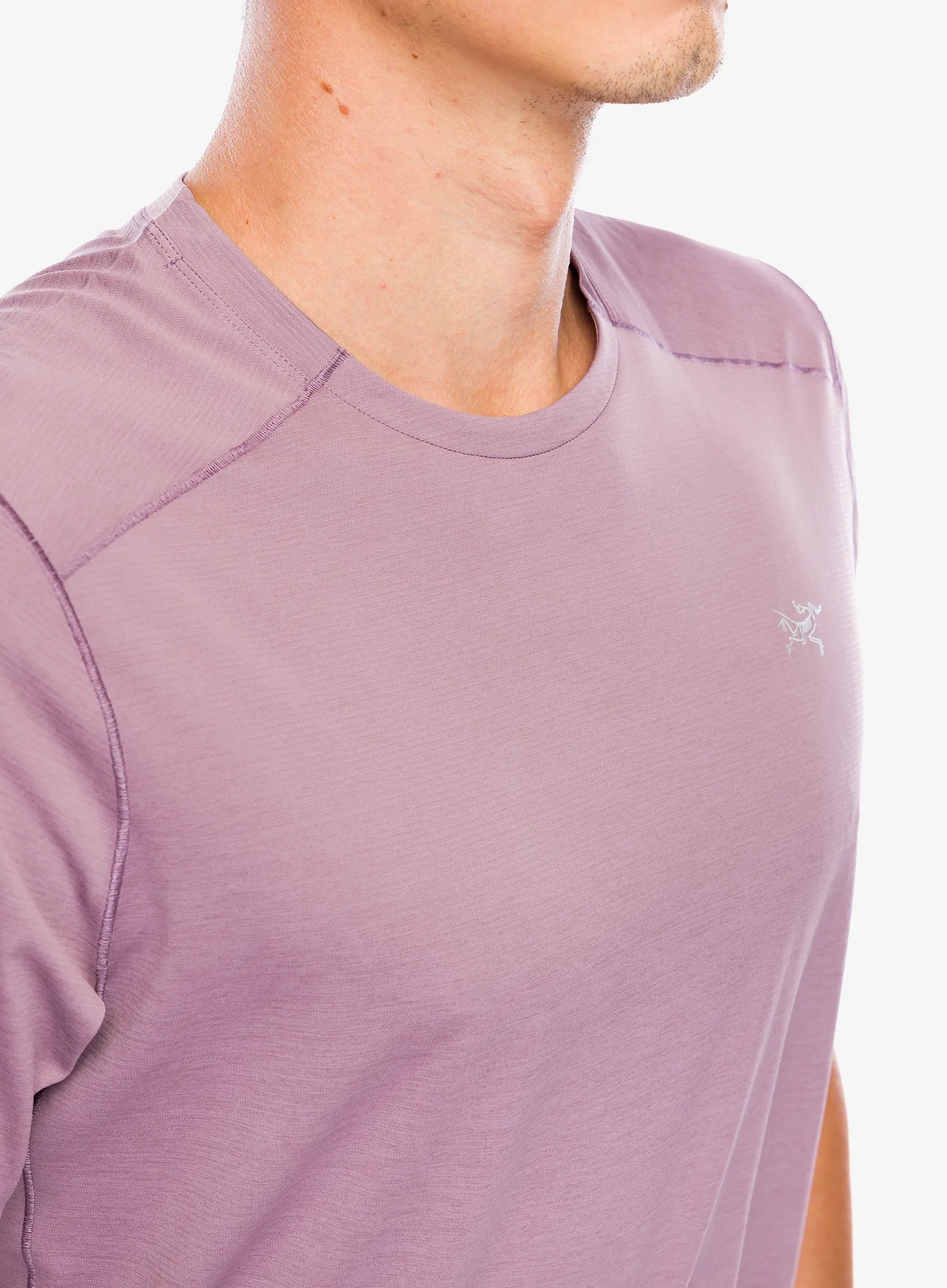 Majica za trčanje Arcteryx Cormac Crew SS - interstellar heather