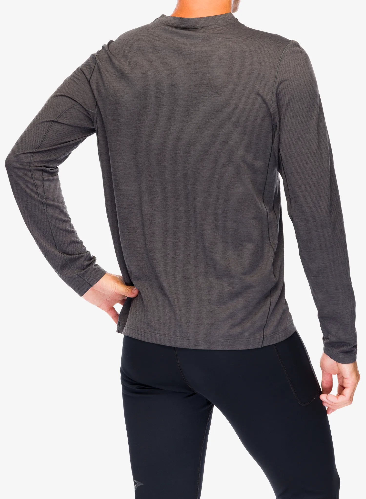 Dukserica za trčanje Arcteryx Cormac Logo LS - black heather/solitude