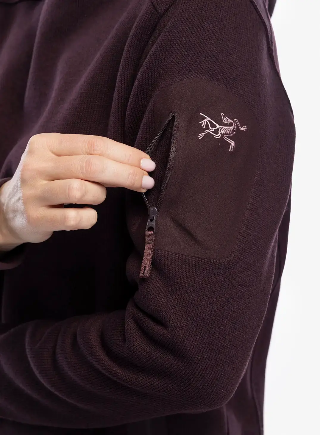Dukserica s kapuljačom ženska Arcteryx Covert Pullover Hoody - phantasm heather