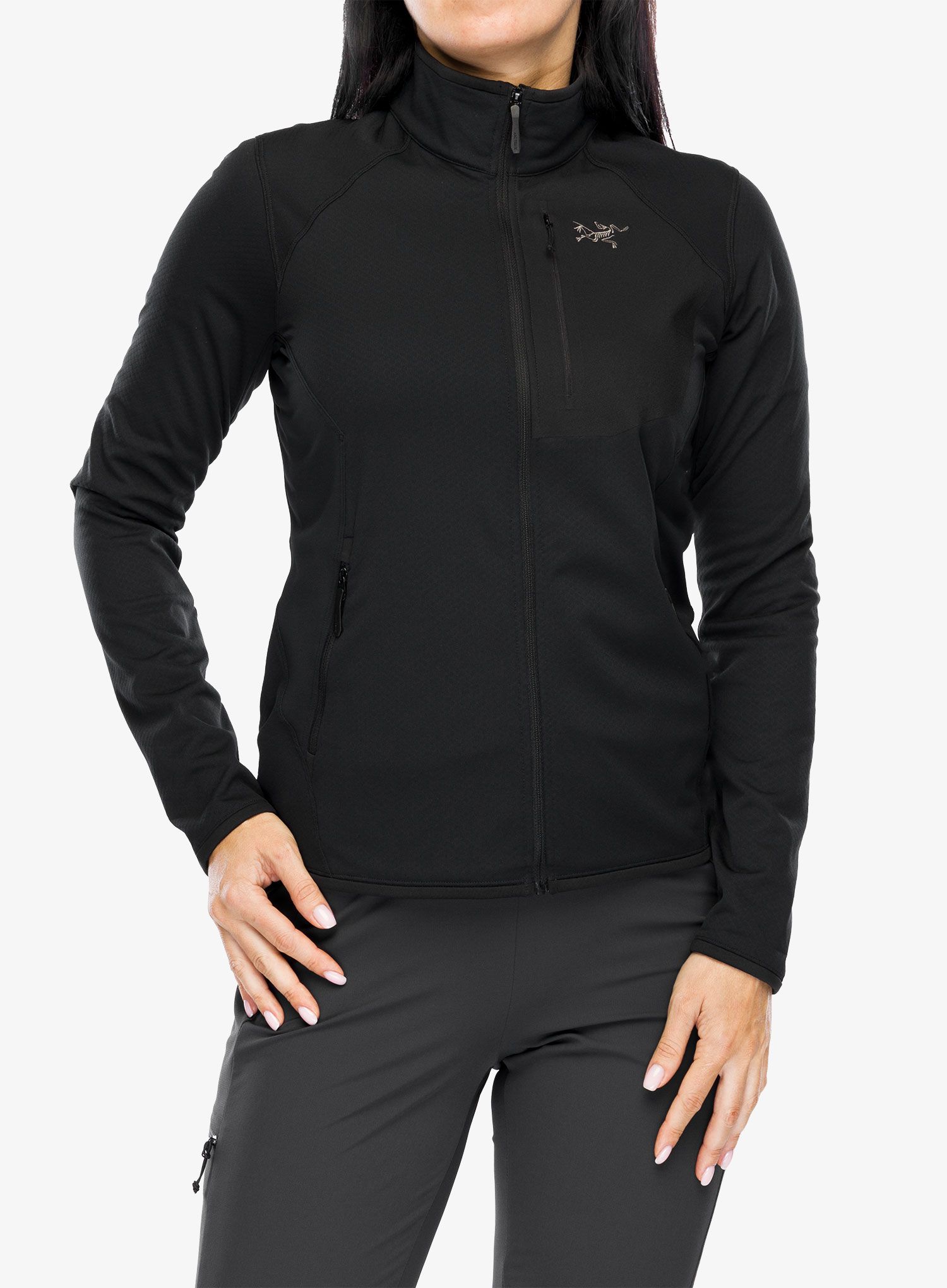 Ženska dukserica s patentnim zatvaračem Arcteryx Delta Jacket - blk