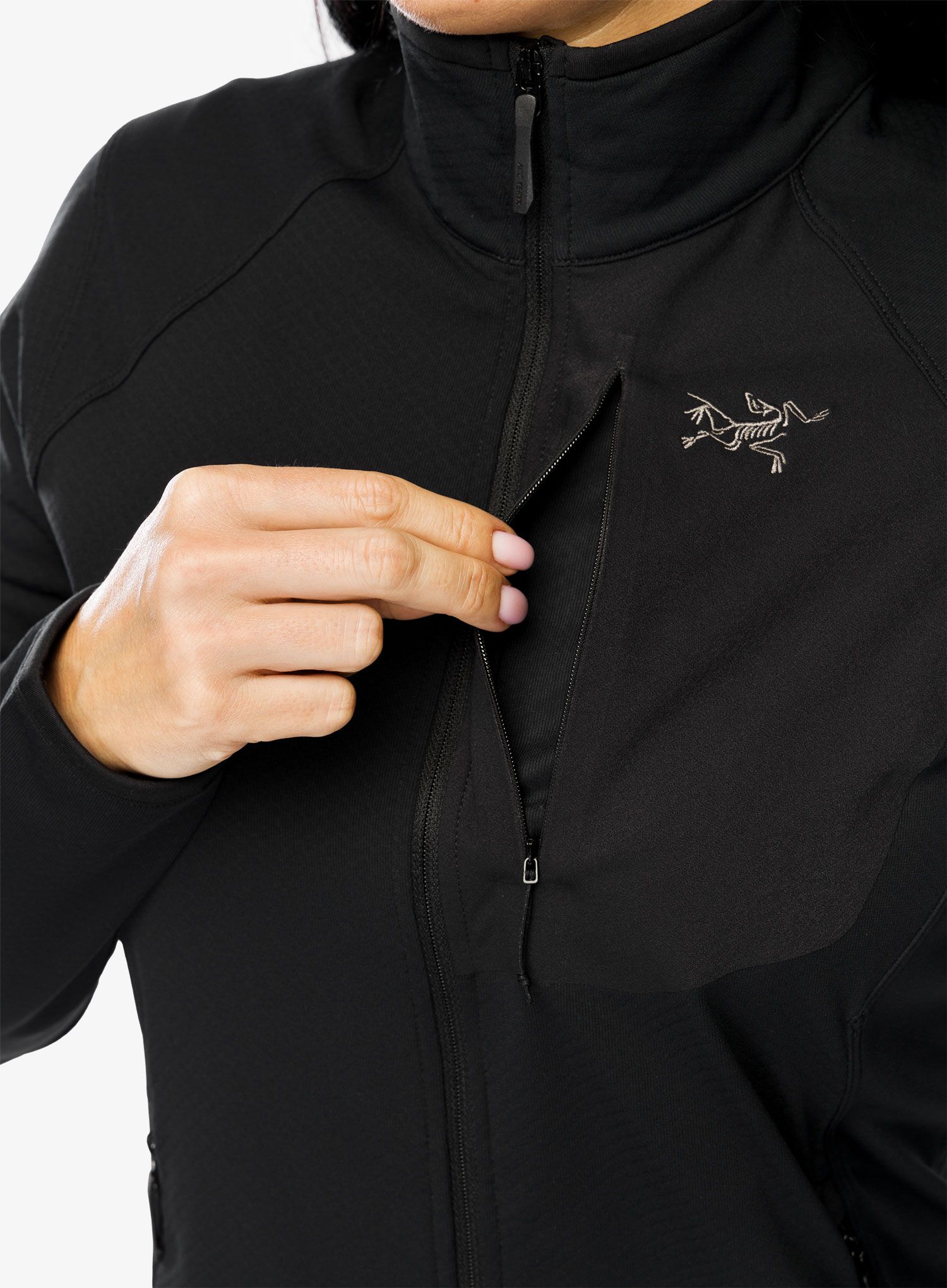 Ženska dukserica s patentnim zatvaračem Arcteryx Delta Jacket - blk