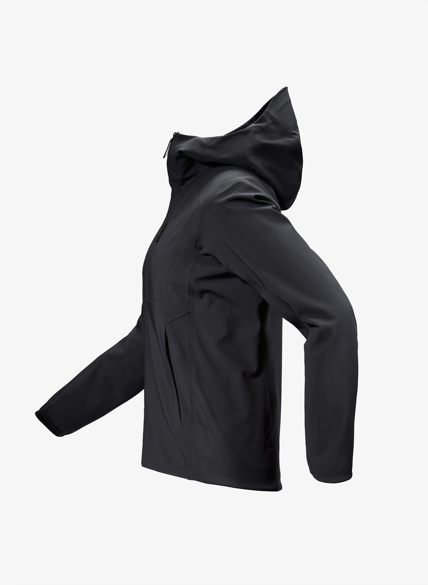 Ženska softshell jakna Arcteryx Gamma Heavyweight Hoody - black