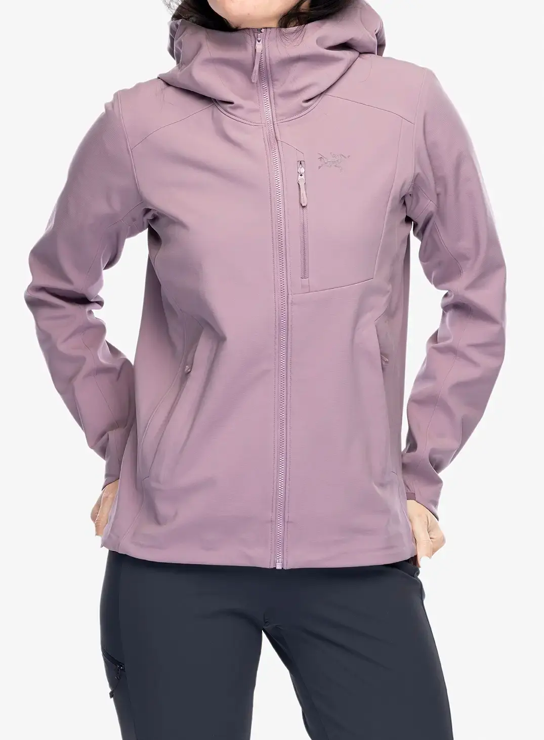 Ženski softshell Arcteryx Gamma Heavyweight Hoody - interstellar