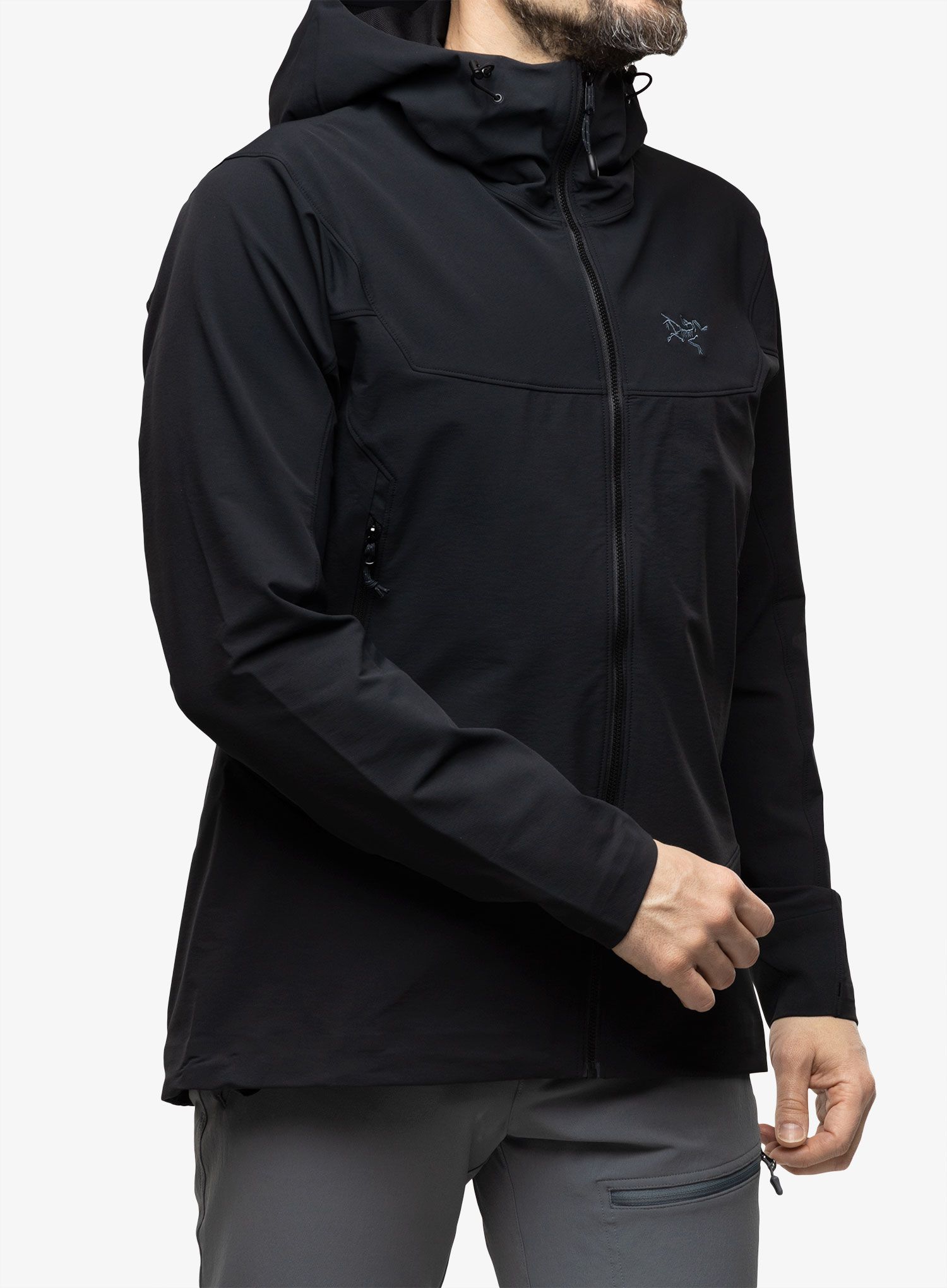 Softshell jakna Arcteryx Gamma Hoody - black
