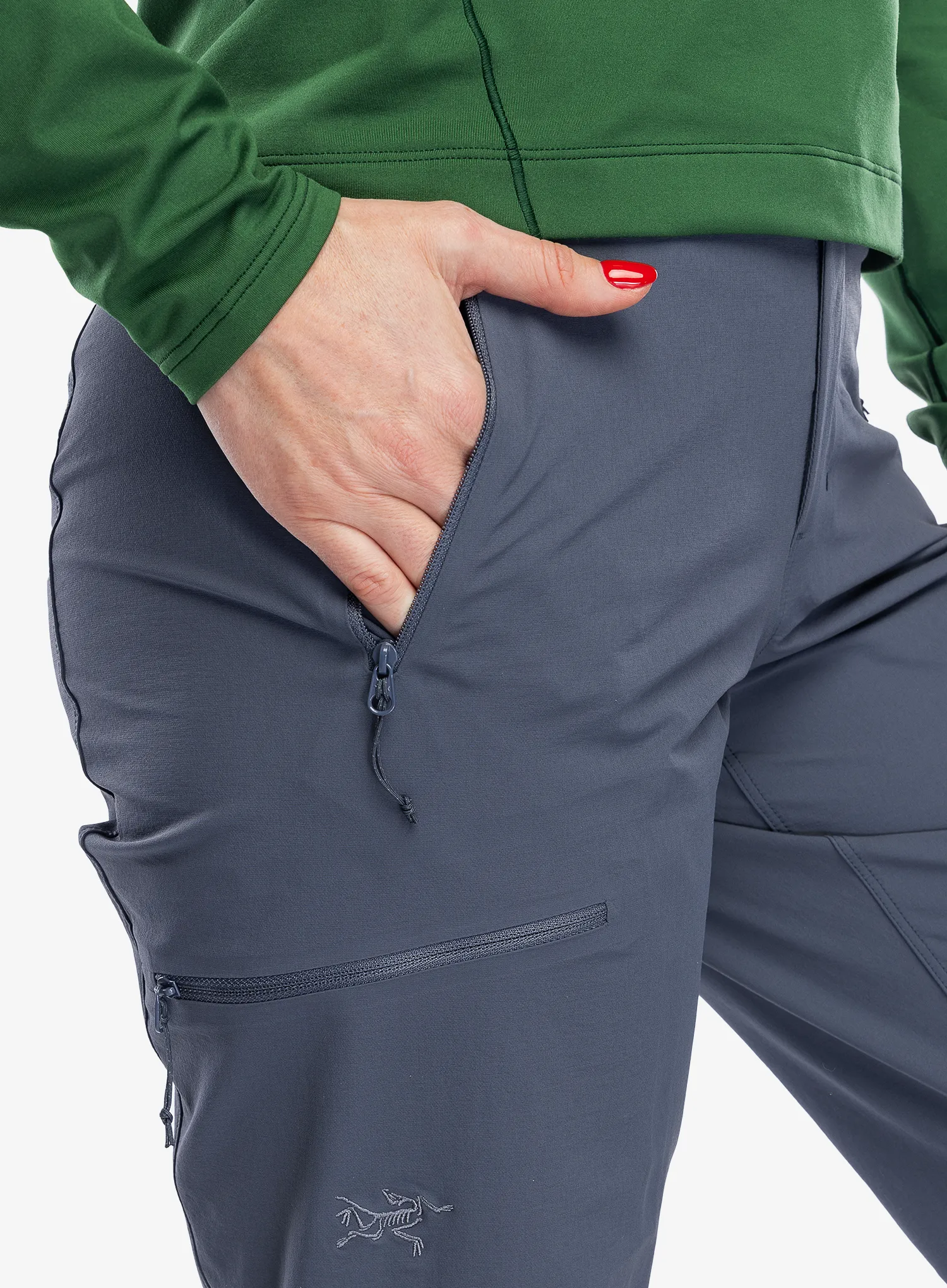 Ženske softshell hlače Arcteryx Gamma Pant - dk stratus/dk stratus