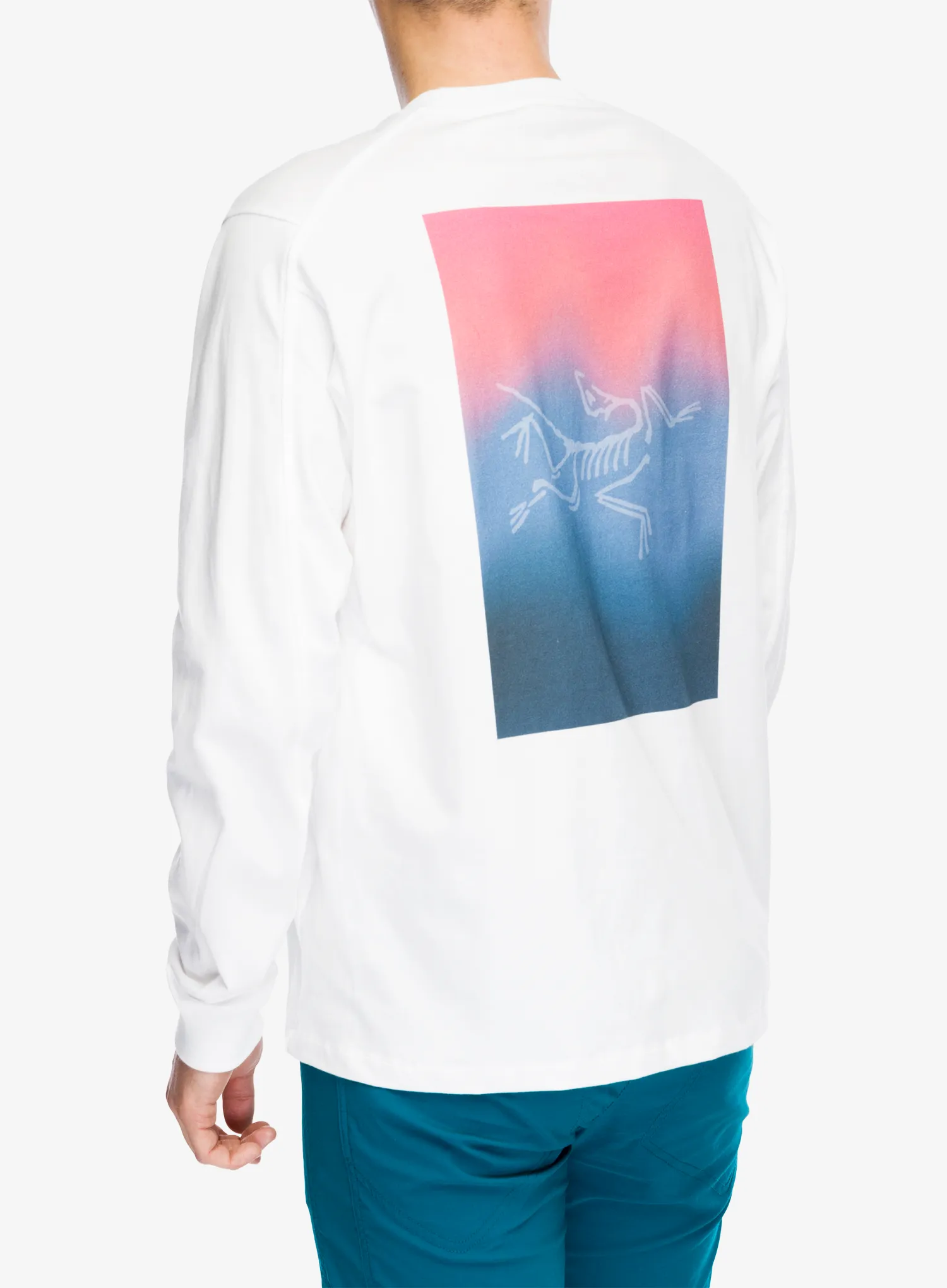 Penjačka dukserica Arcteryx Kragg Cotton Heatmap LS - white light/multi