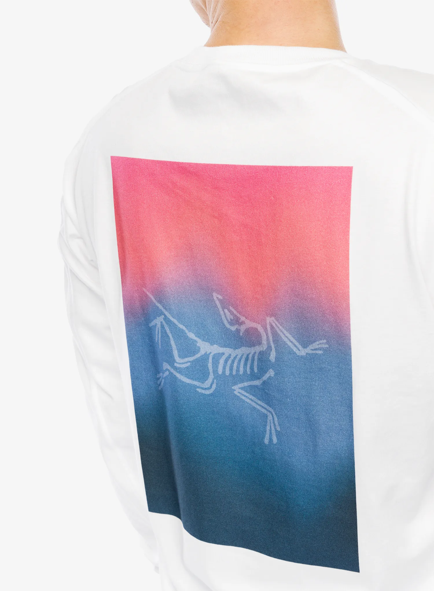 Penjačka dukserica Arcteryx Kragg Cotton Heatmap LS - white light/multi