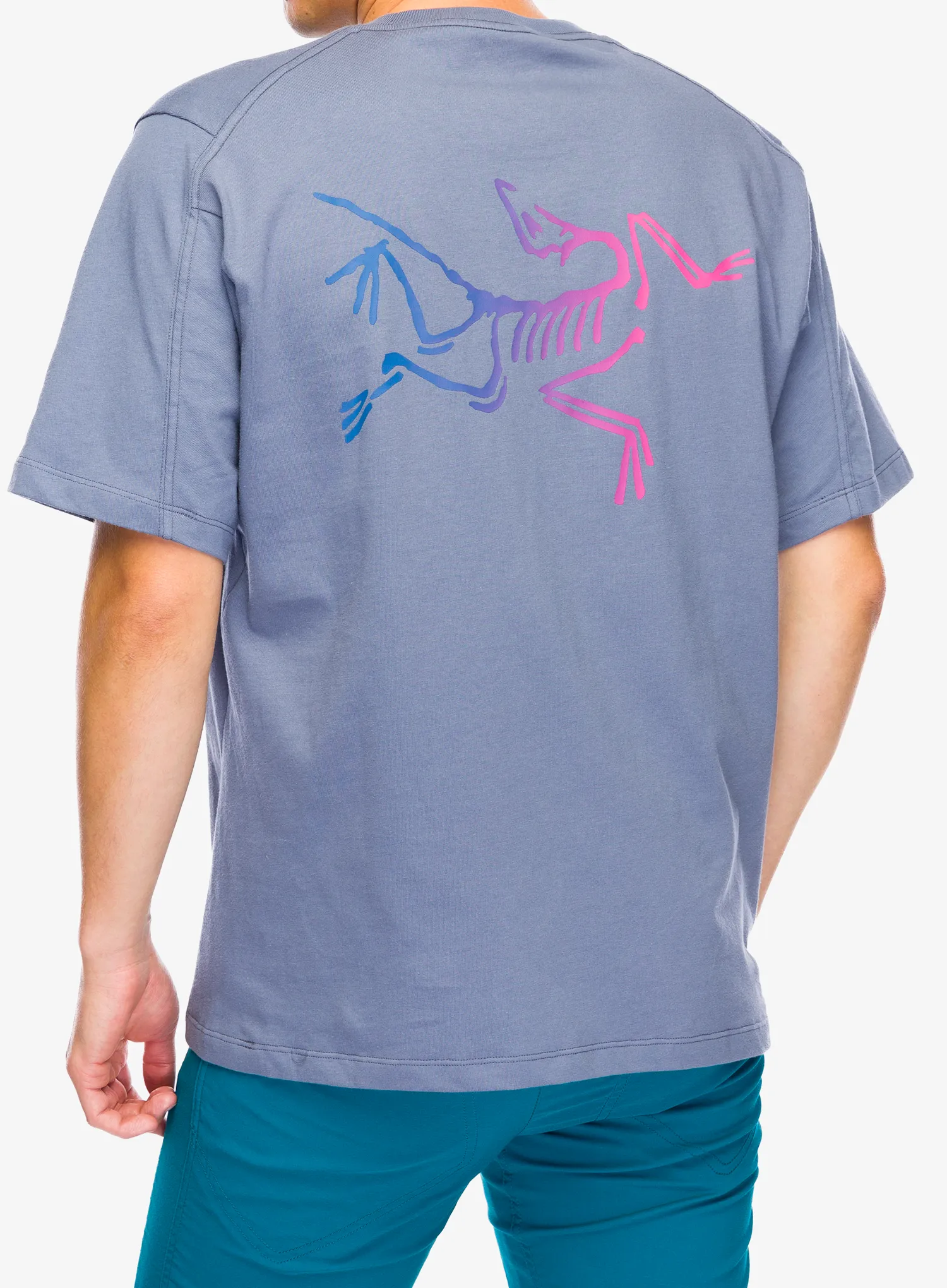 Pamučna majica Arcteryx Kragg Cotton Logo SS - stratus/multi