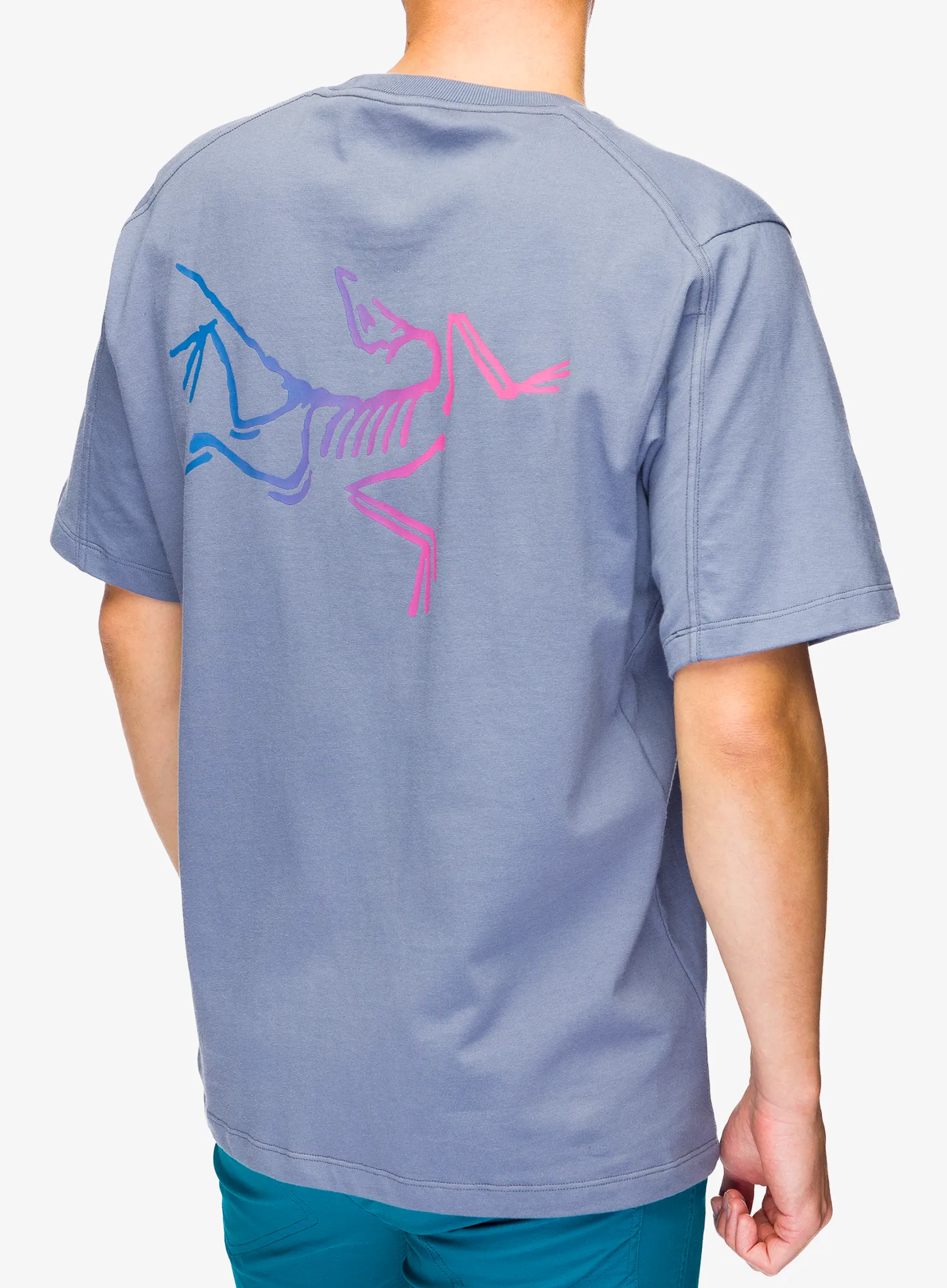 Pamučna majica Arcteryx Kragg Cotton Logo SS - stratus/multi