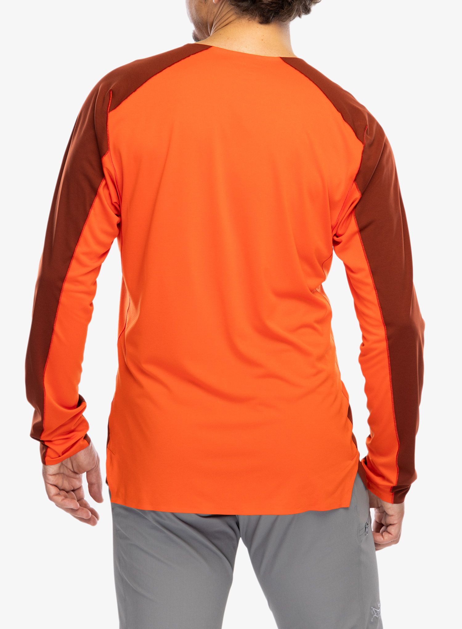 Dukserica za trčanje Arcteryx Norvan Downword Logo Shirt LS - sequoia/solaris