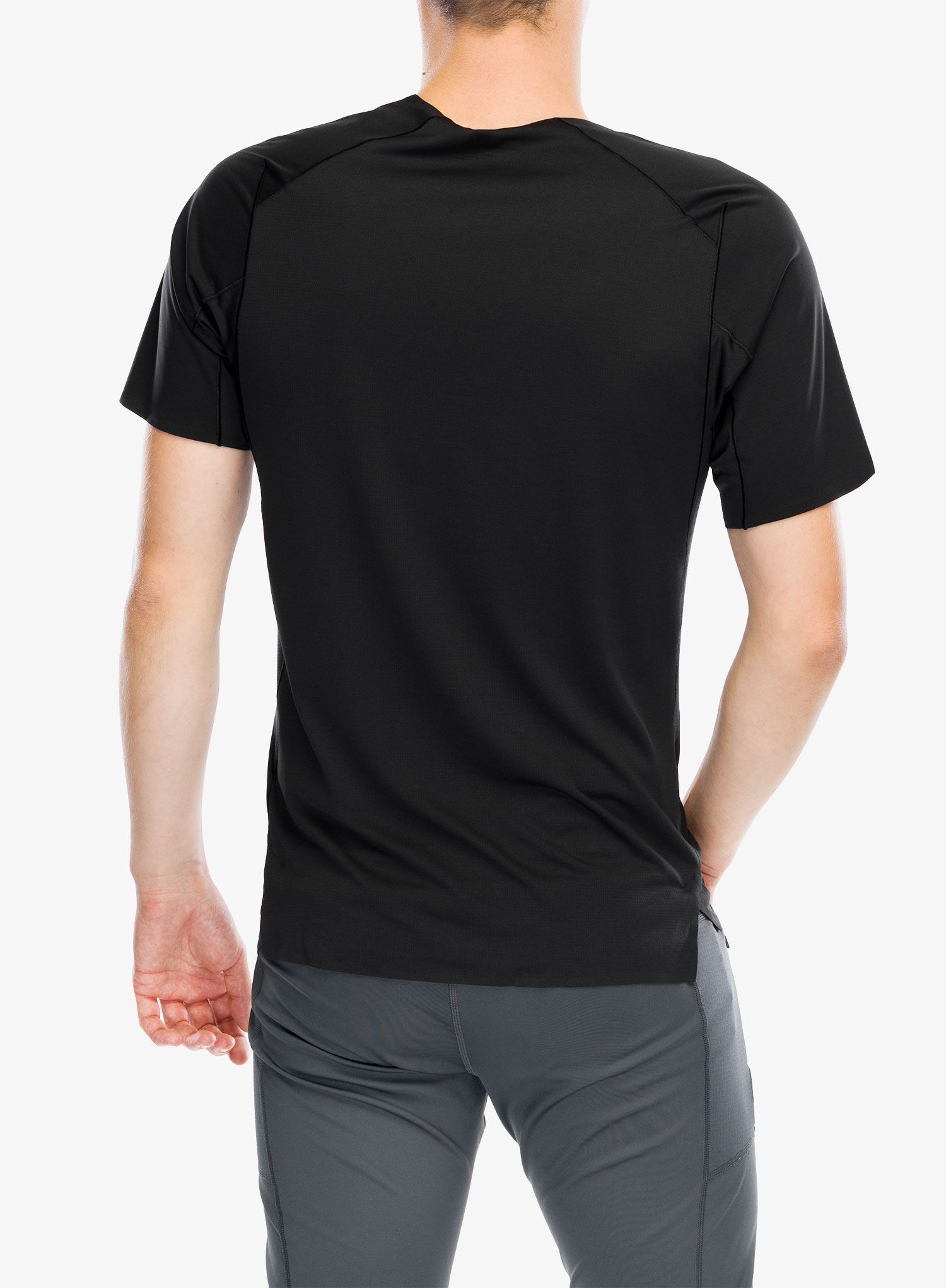 Majica za trčanje Arcteryx Norvan Downword Logo Shirt SS - black