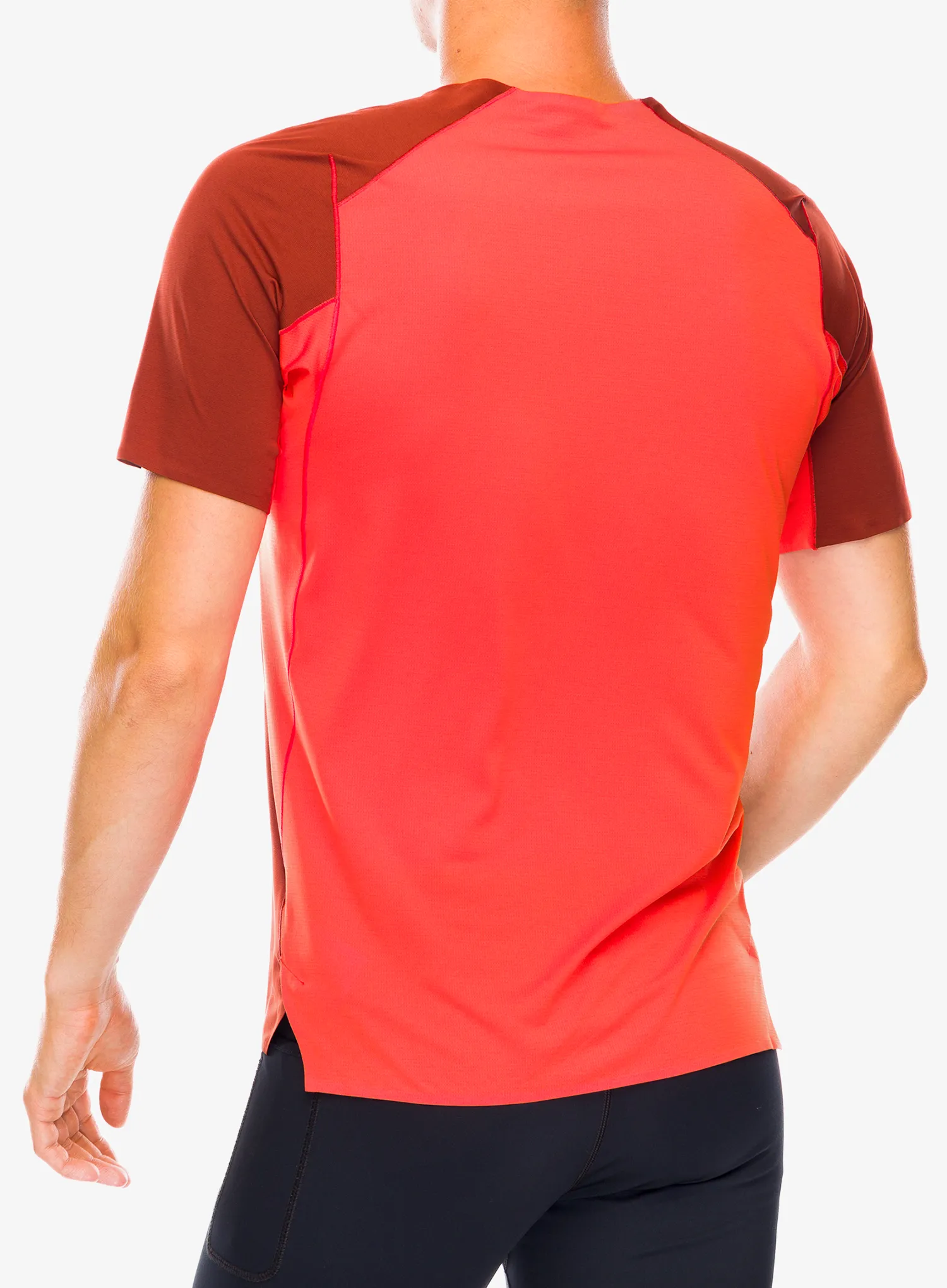 Majica za trčanje Arcteryx Norvan Downword Logo Shirt SS - sequoia/solaris
