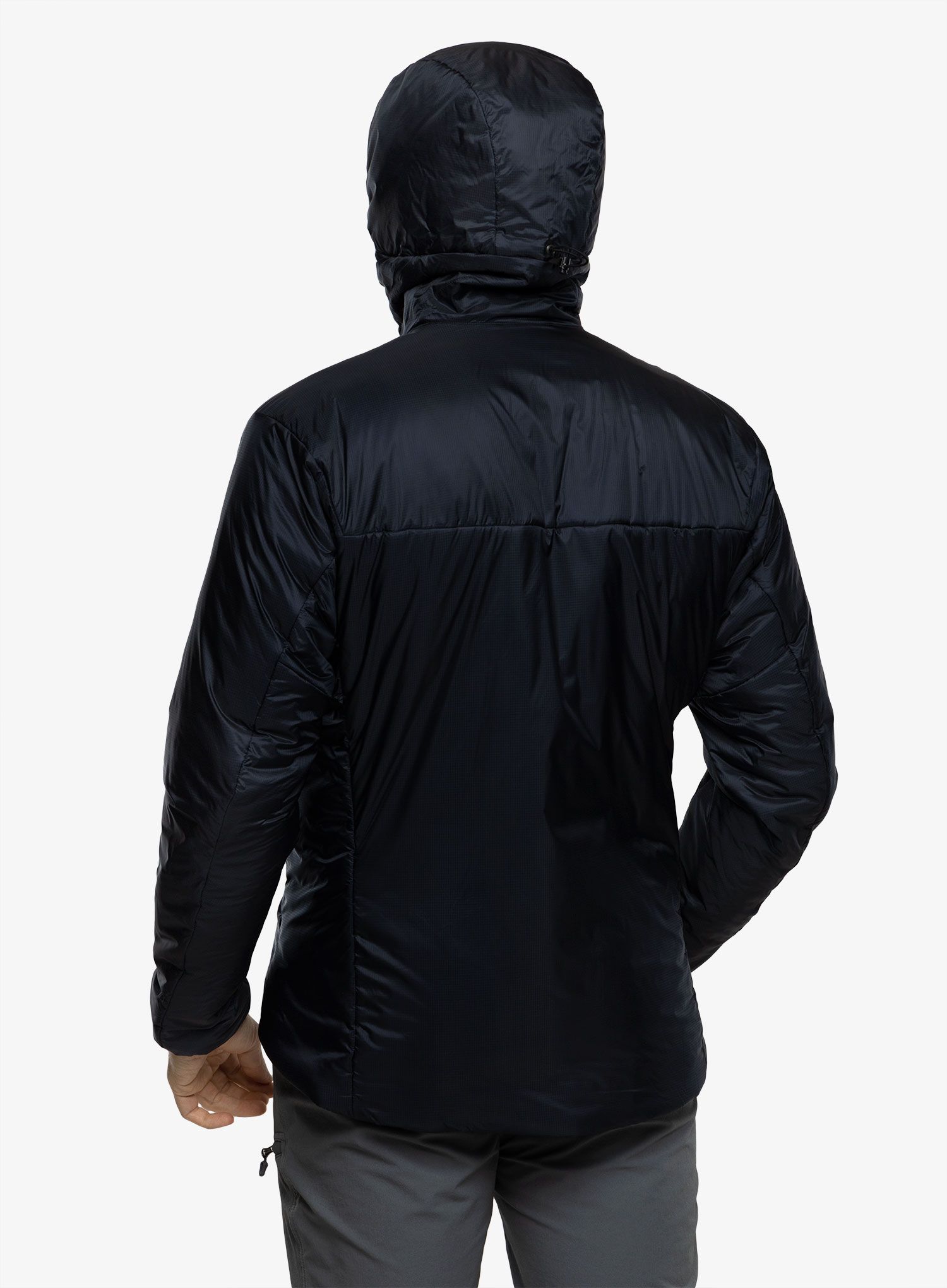 Jakna s postavom Arcteryx Nuclei Hoody - black sapphire