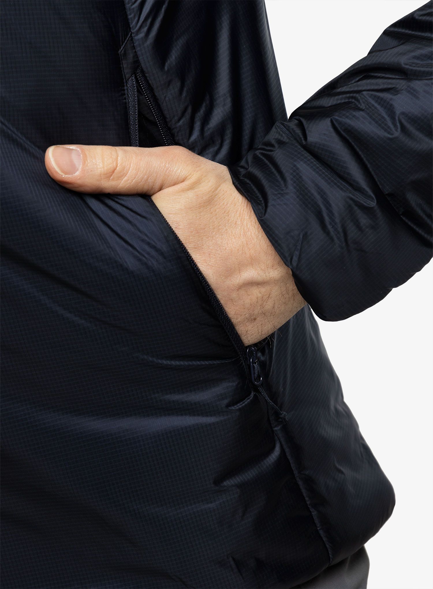 Jakna s postavom Arcteryx Nuclei Hoody - black sapphire